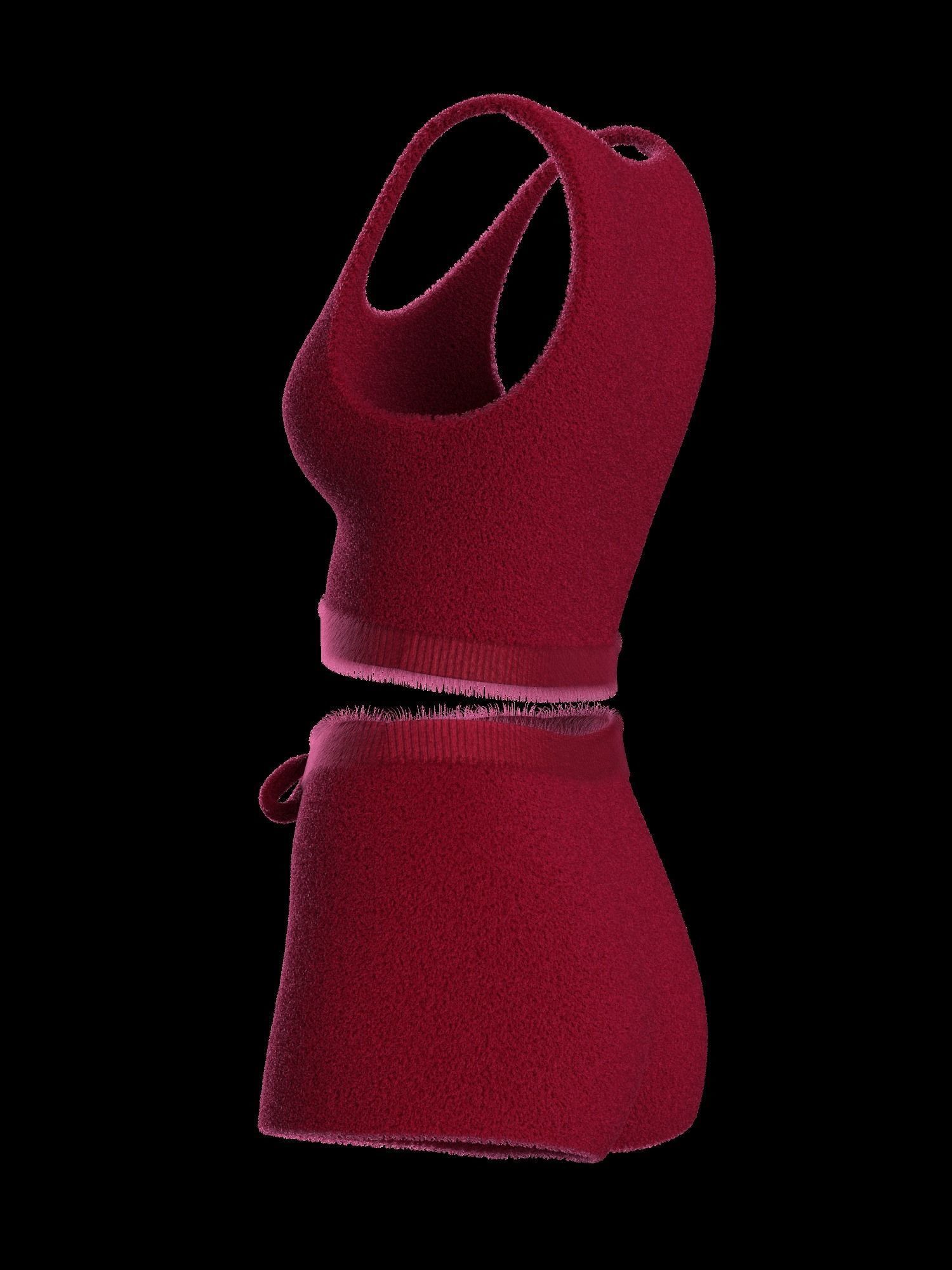 Plush short and top  3D model_27
