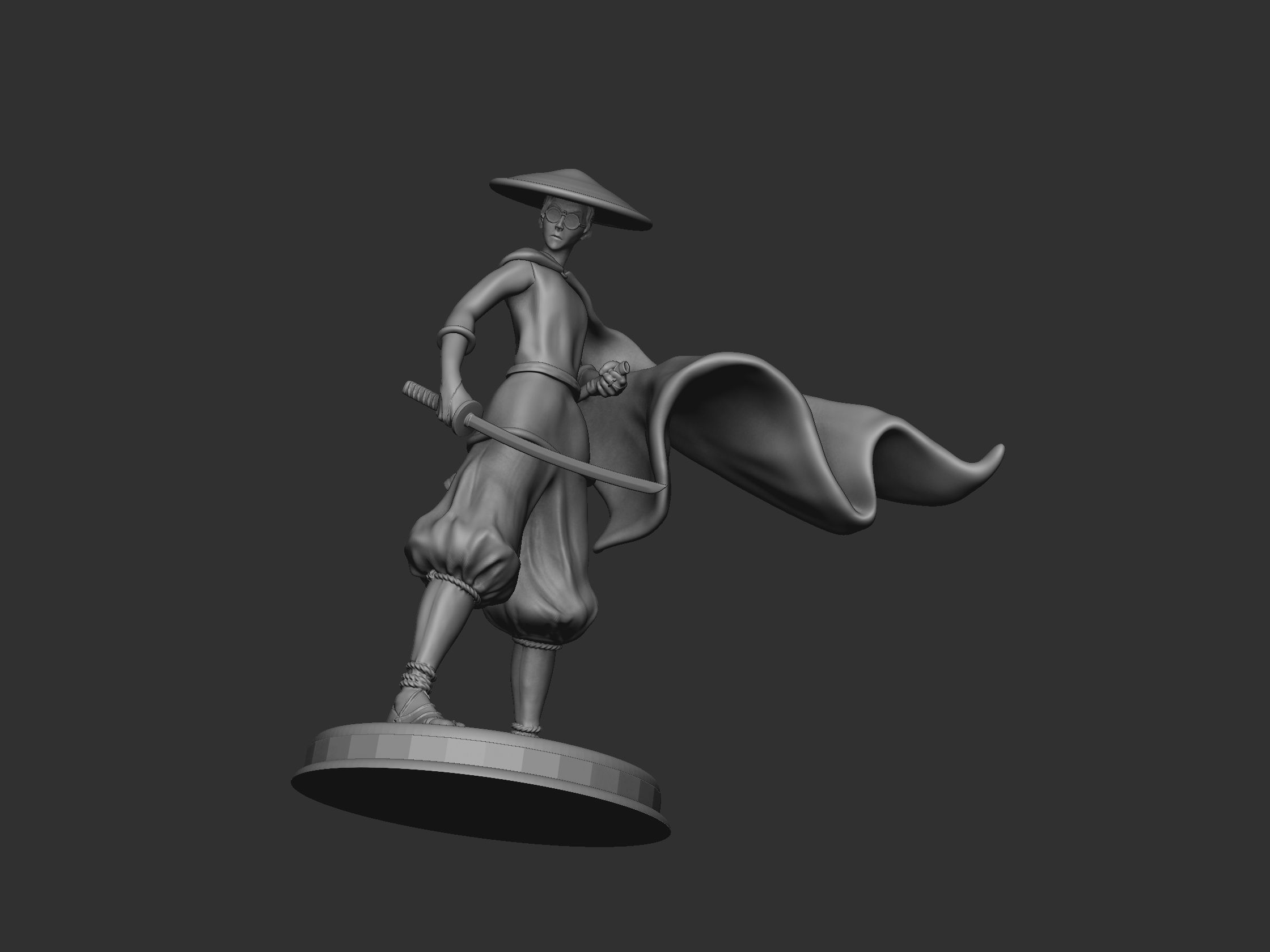 Blue eye samurai 3D print model_6