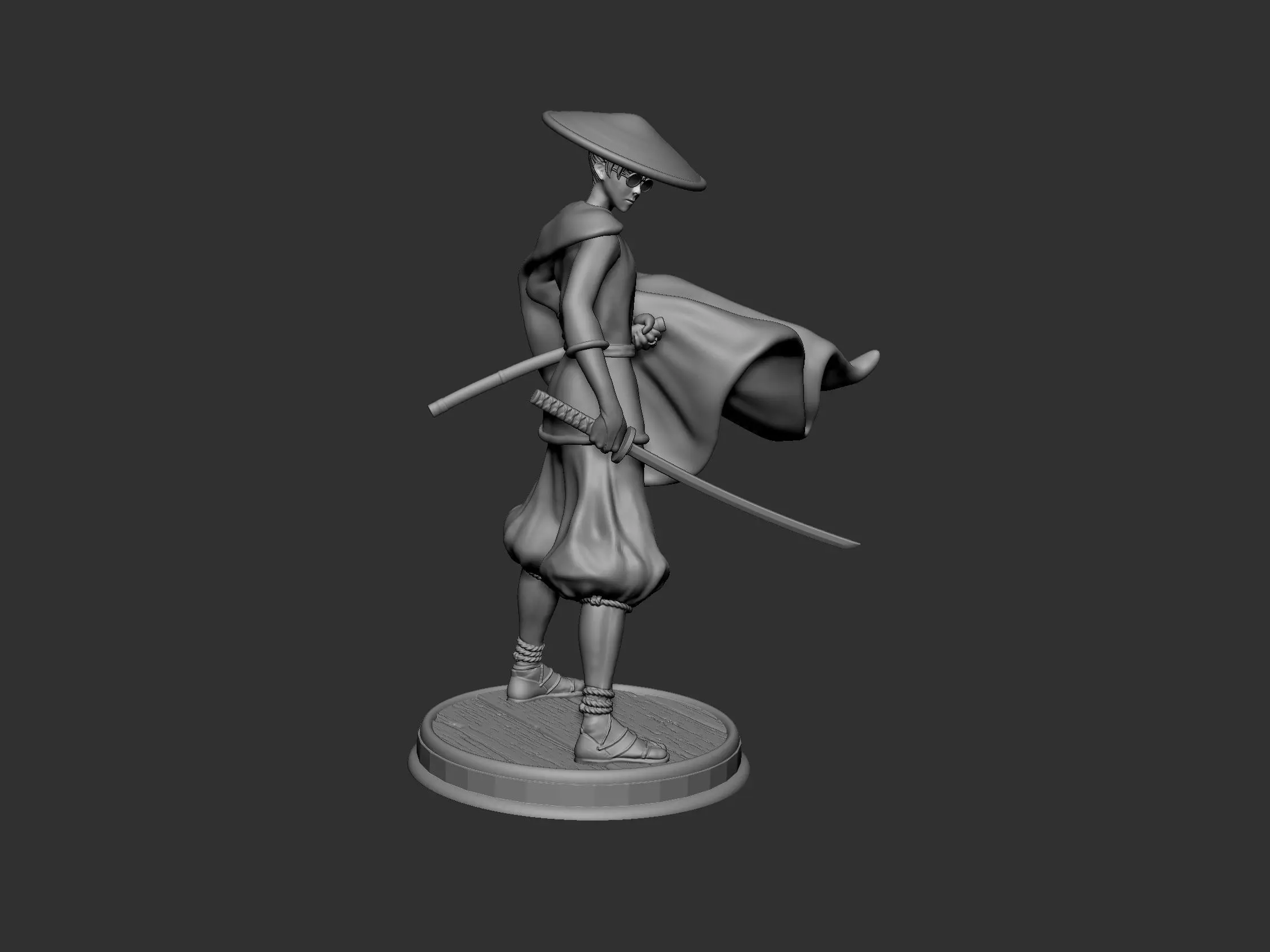 Blue eye samurai 3D print model_0