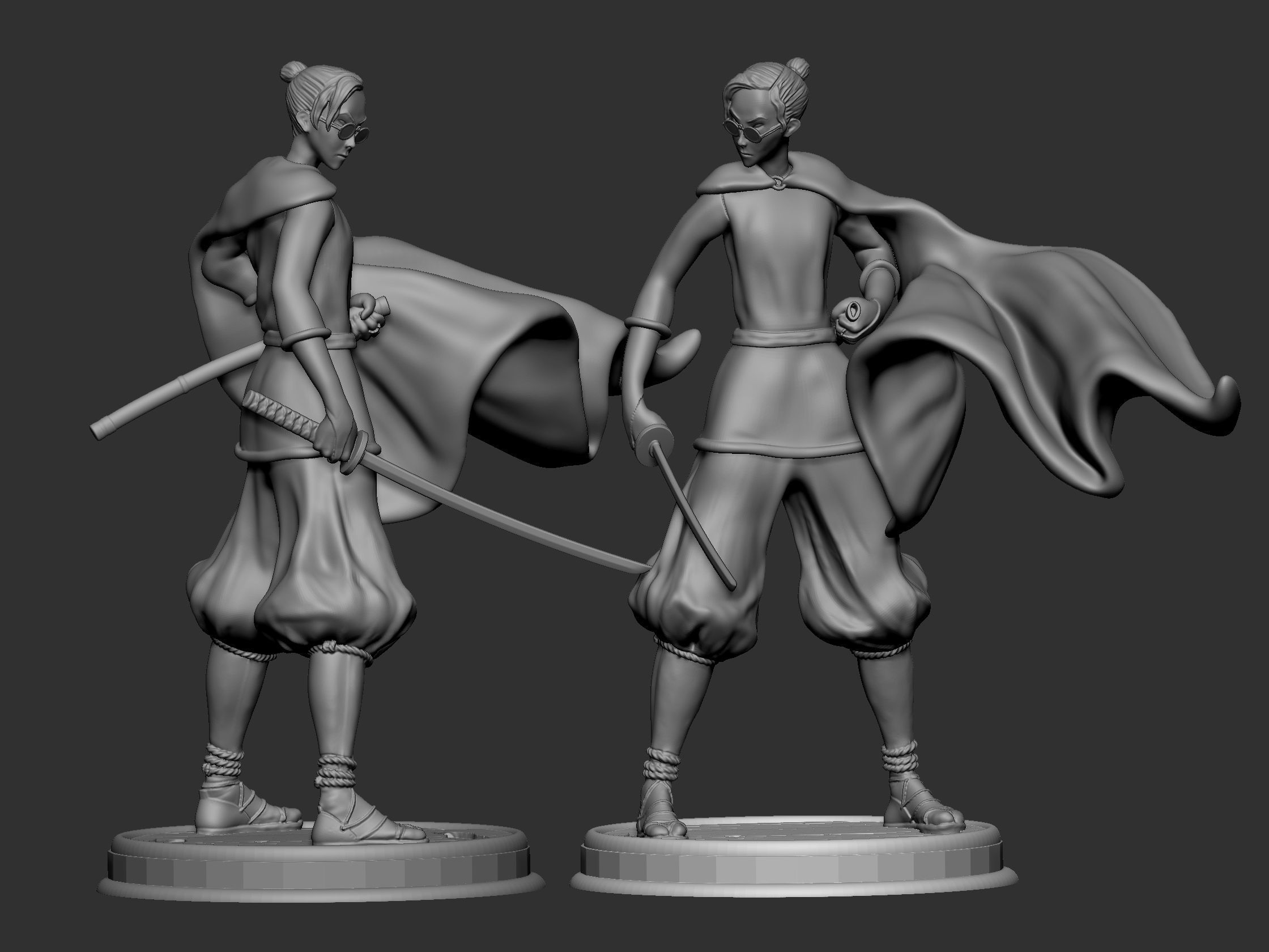 Blue eye samurai 3D print model_2