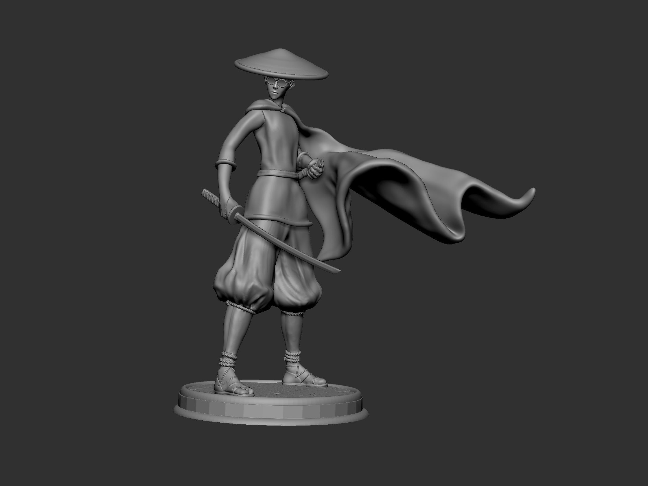 Blue eye samurai 3D print model_4