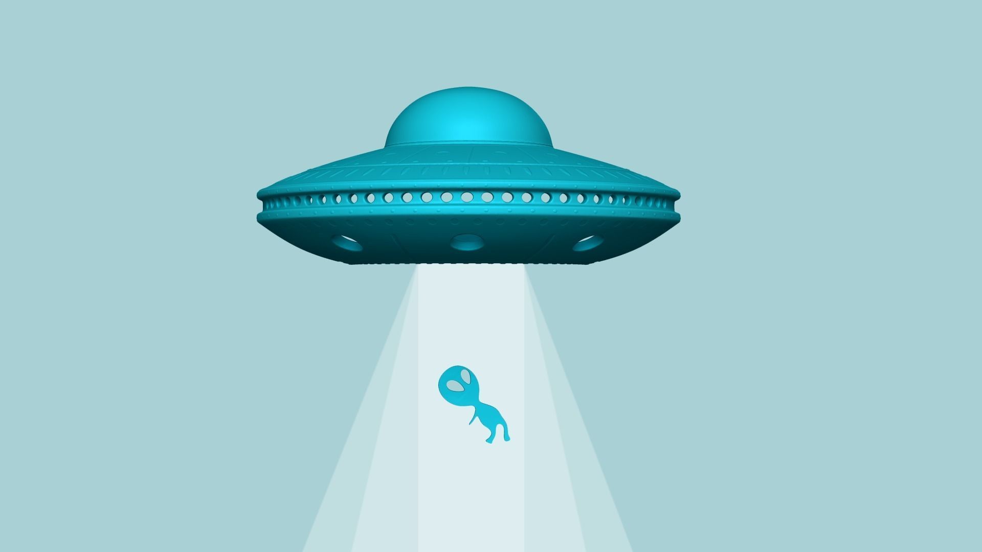 Alien UFO Wall Light Spaceship - Creative STL 3D model 3D printable ...