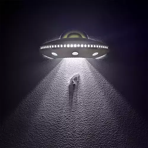 Alien UFO Wall Light Spaceship - Creative STL 3D print model