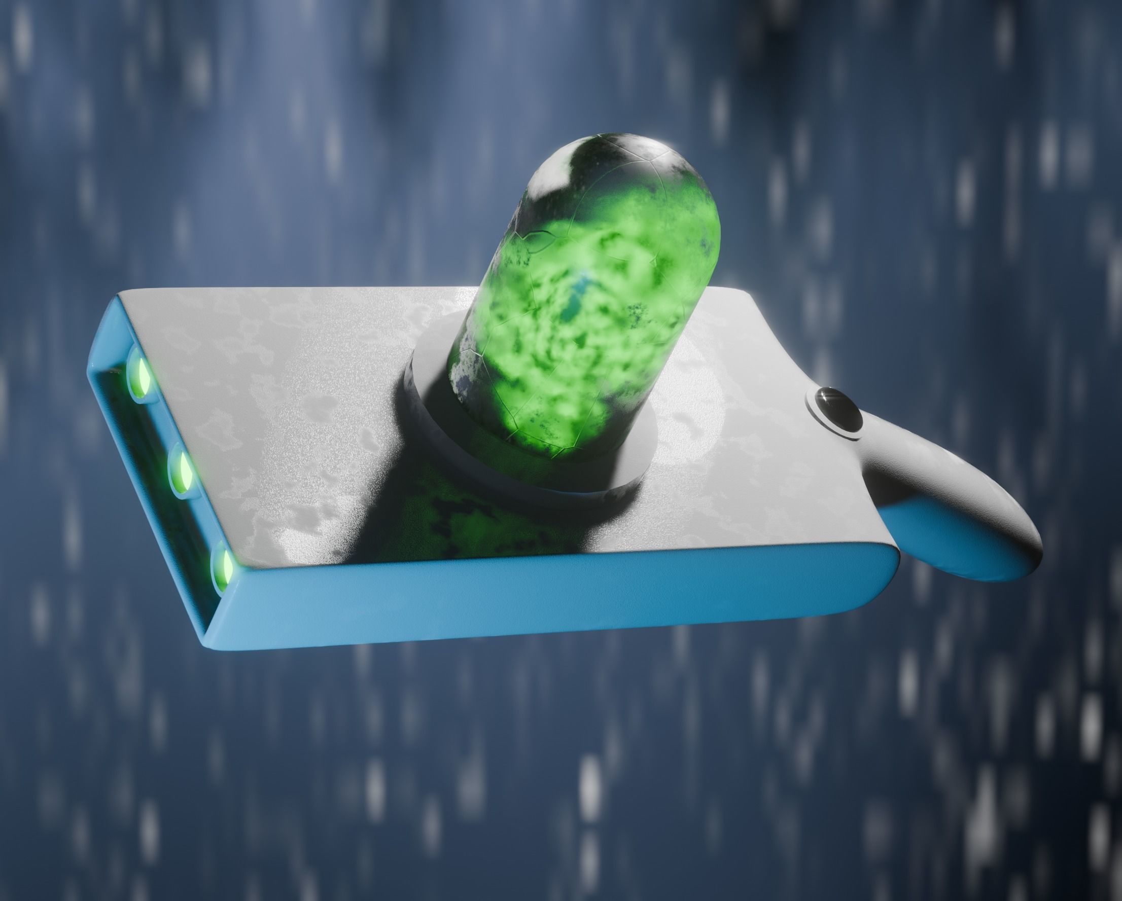 Portal gun 3D model_2