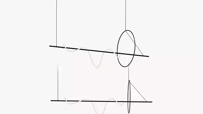 Rack and row luminaire Dresden 3D model