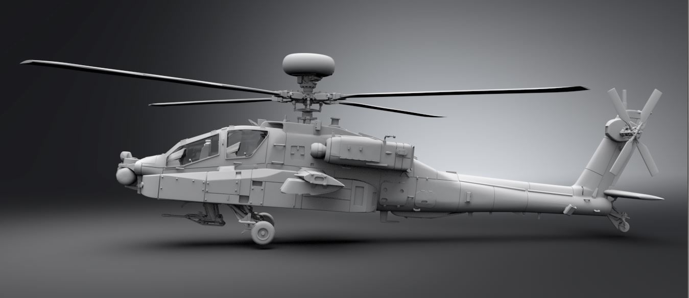 Apache AH64 Longbow Scale model 3D print model_2