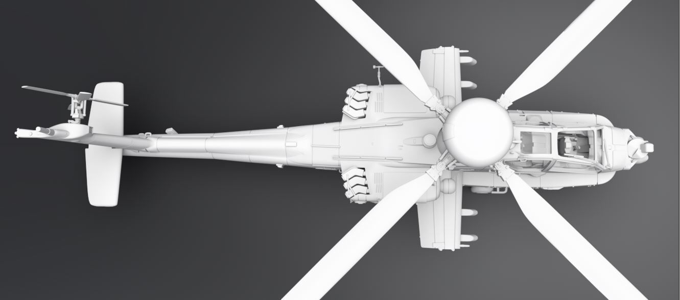 Apache AH64 Longbow Scale model 3D print model_4