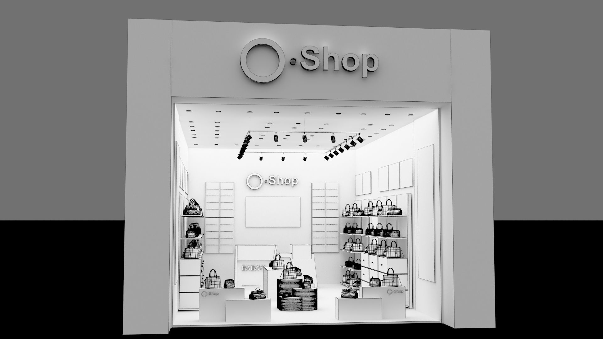 Bags Shop and Store 3d Max Model 2018 - Vray 3D model_8
