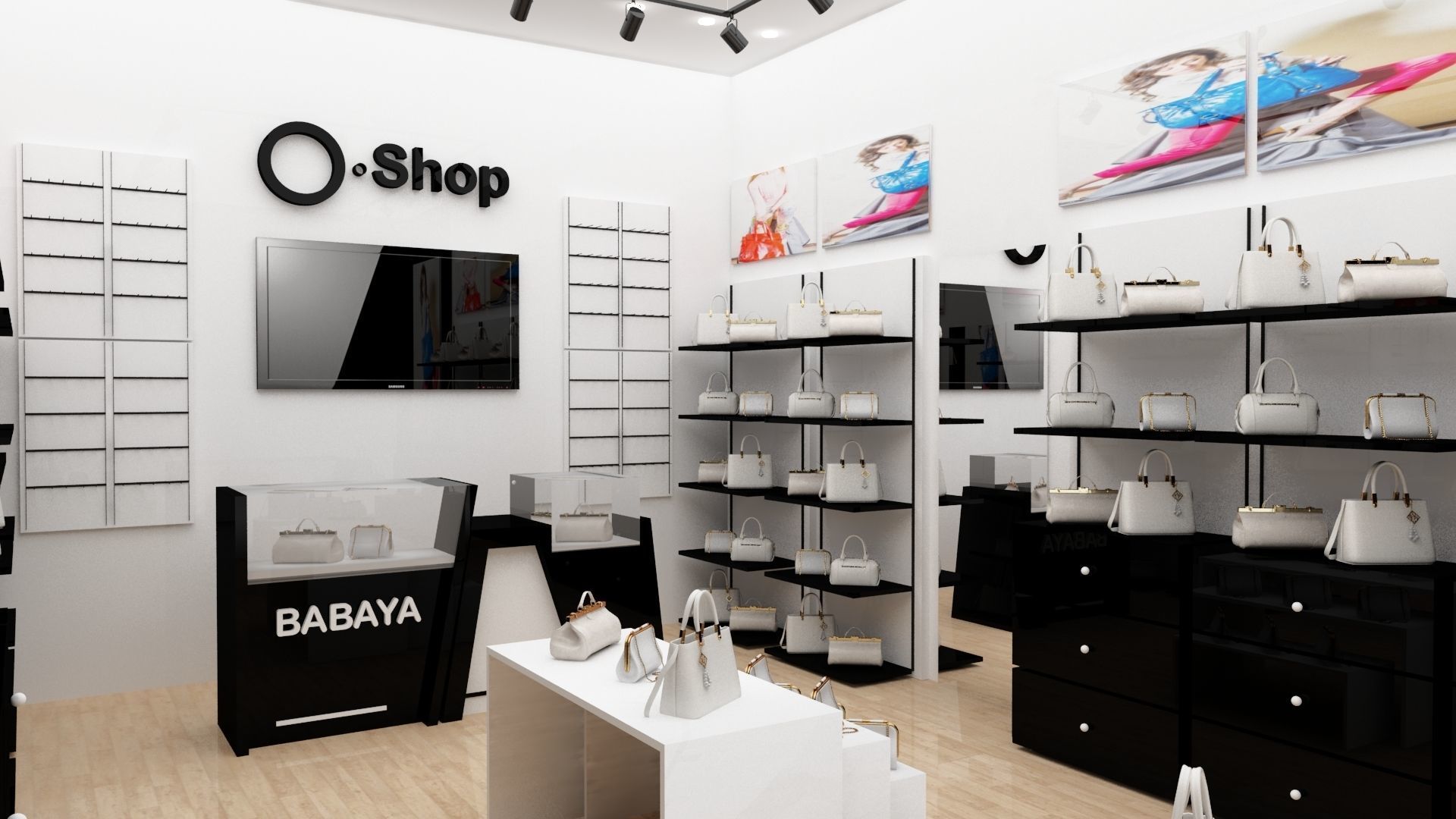 Bags Shop and Store 3d Max Model 2018 - Vray 3D model_4