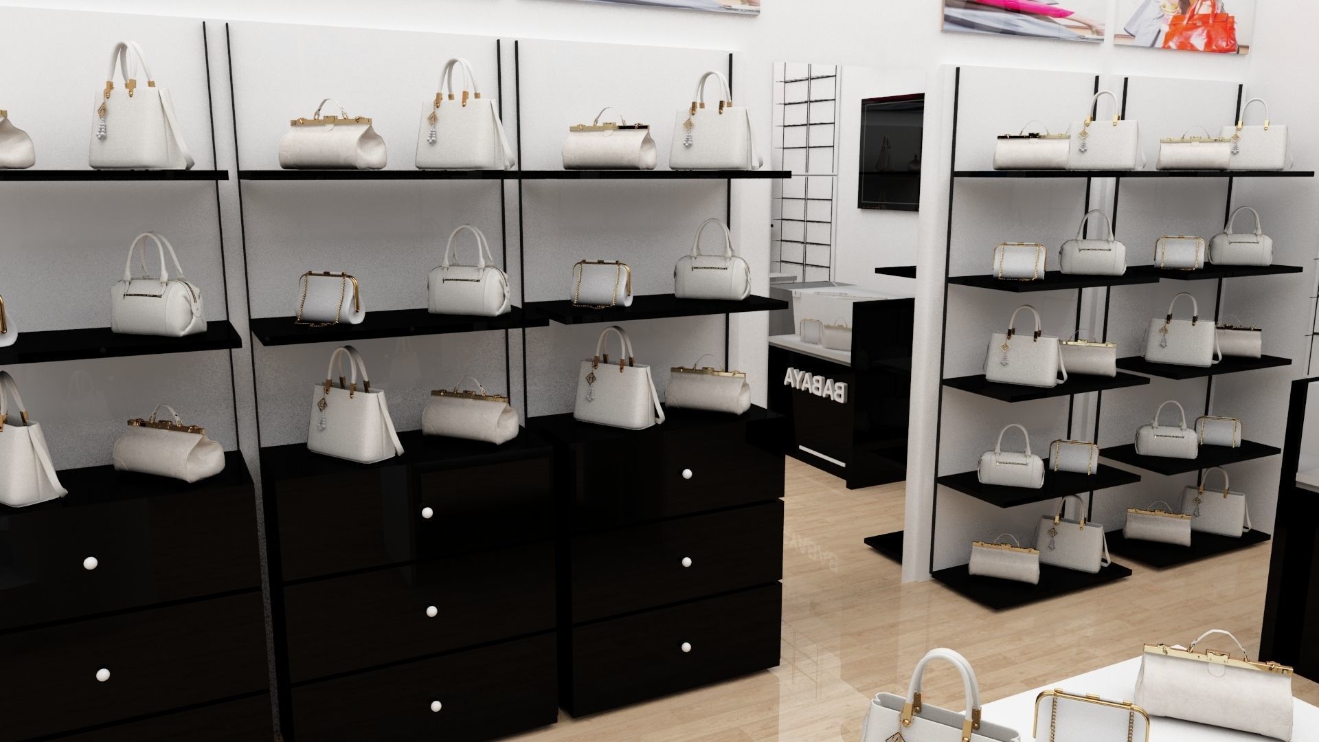 Bags Shop and Store 3d Max Model 2018 - Vray 3D model_6