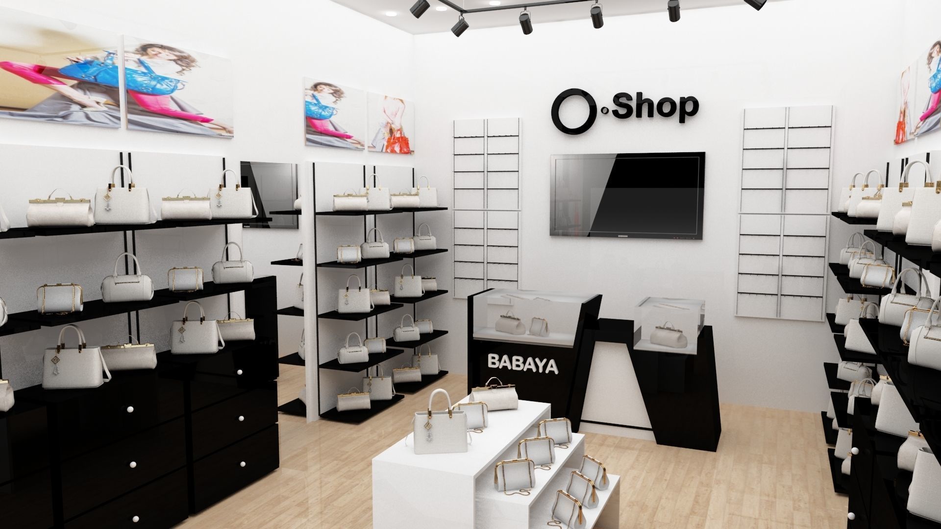 Bags Shop and Store 3d Max Model 2018 - Vray 3D model_5