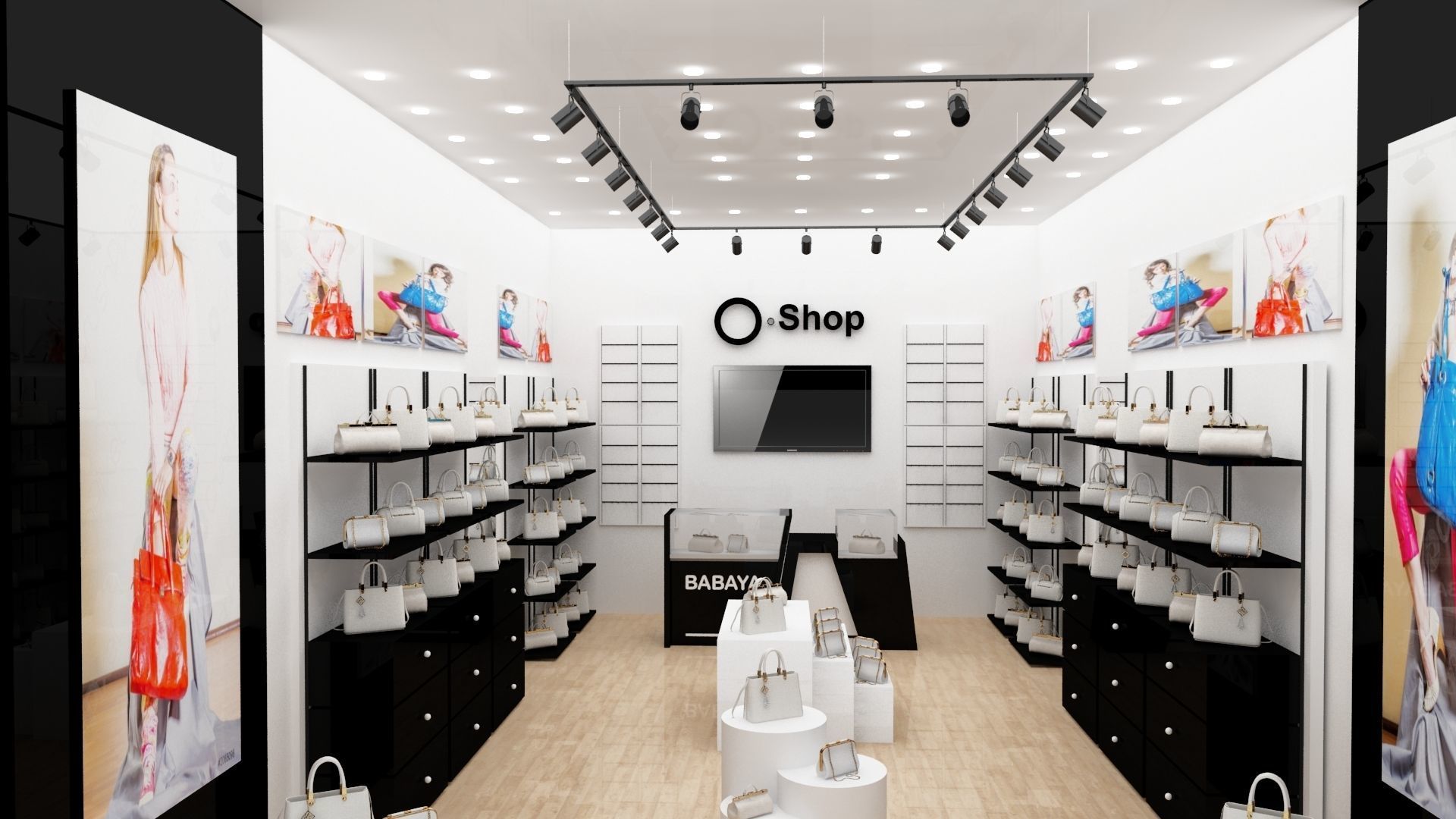 Bags Shop and Store 3d Max Model 2018 - Vray 3D model_2