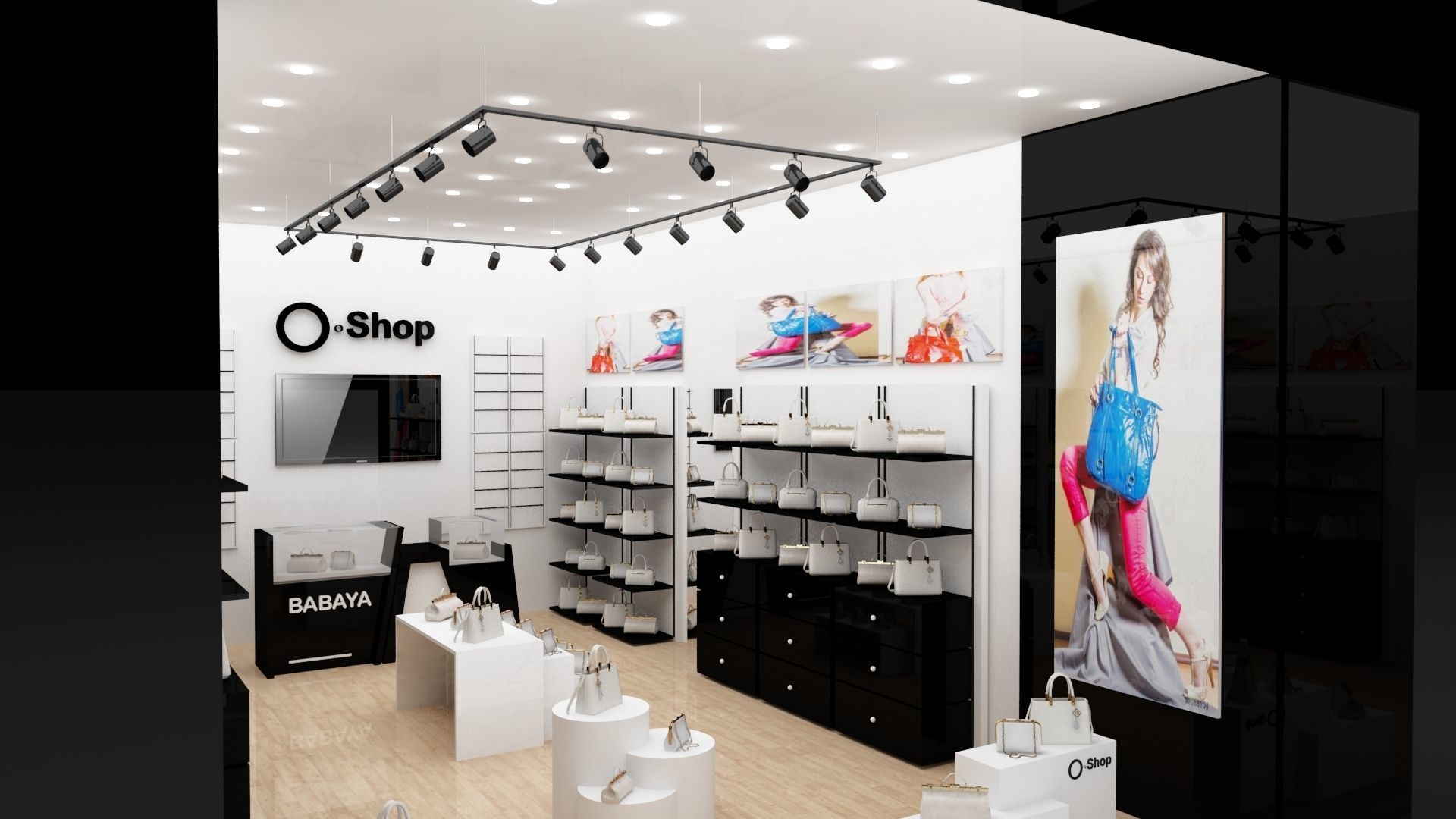 Bags Shop and Store 3d Max Model 2018 - Vray 3D model_3