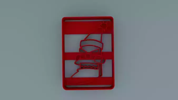 futurama santa cookie cutter 3D print model