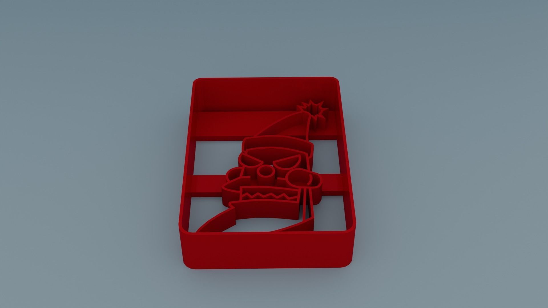 futurama santa cookie cutter 3D print model_1