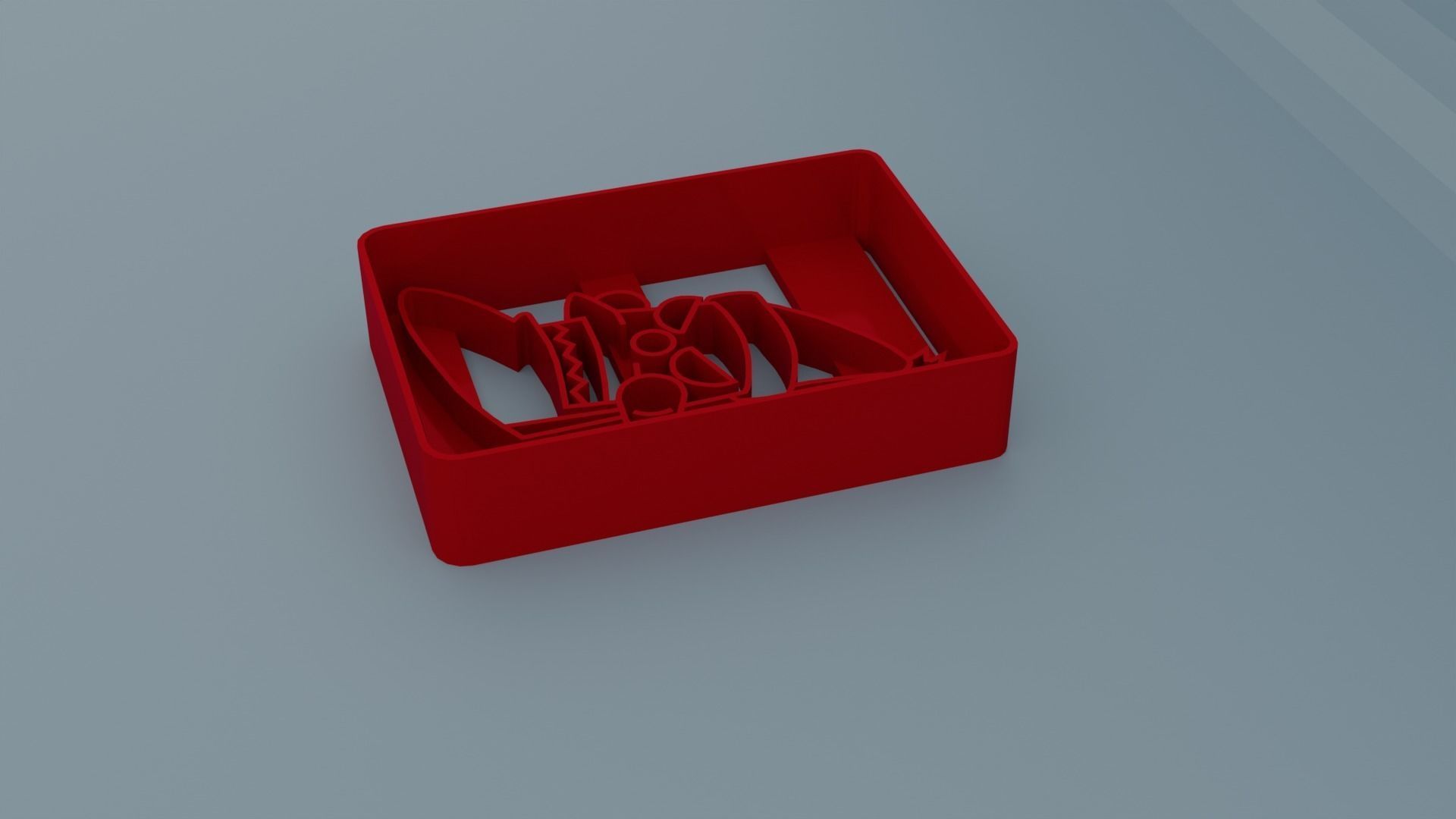 futurama santa cookie cutter 3D print model_3