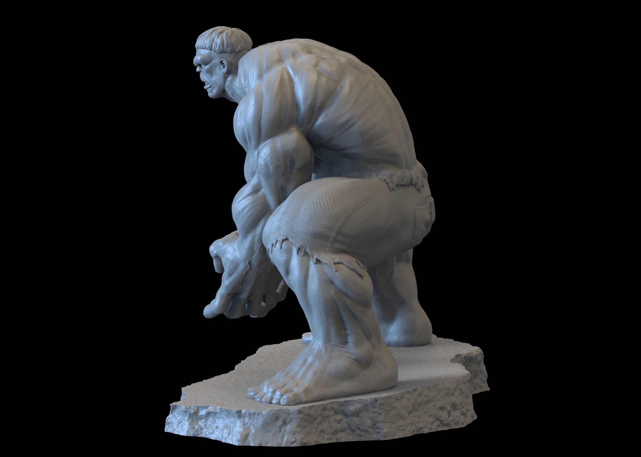 Hulk- 3D print model_4