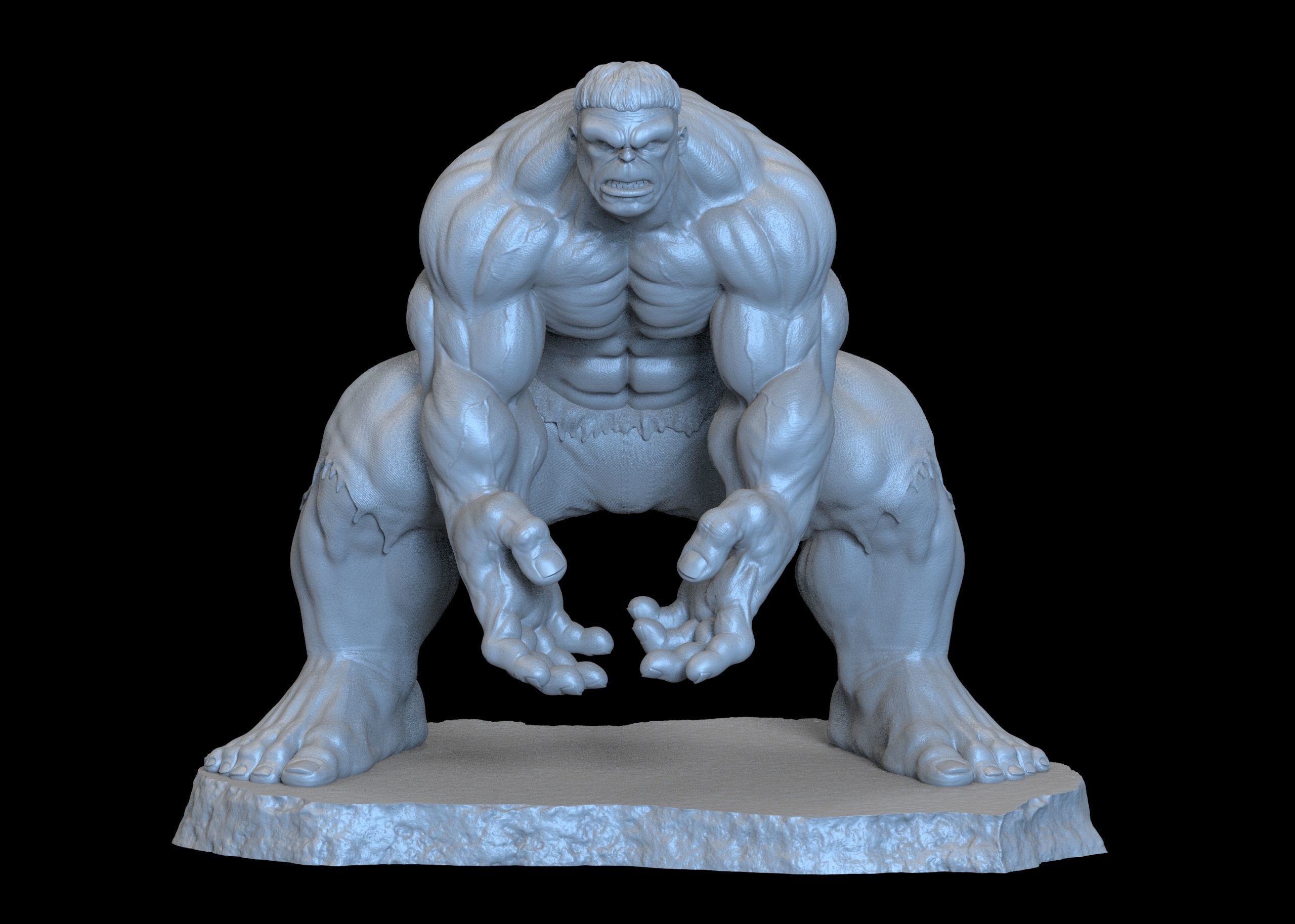 Hulk- 3D print model_5