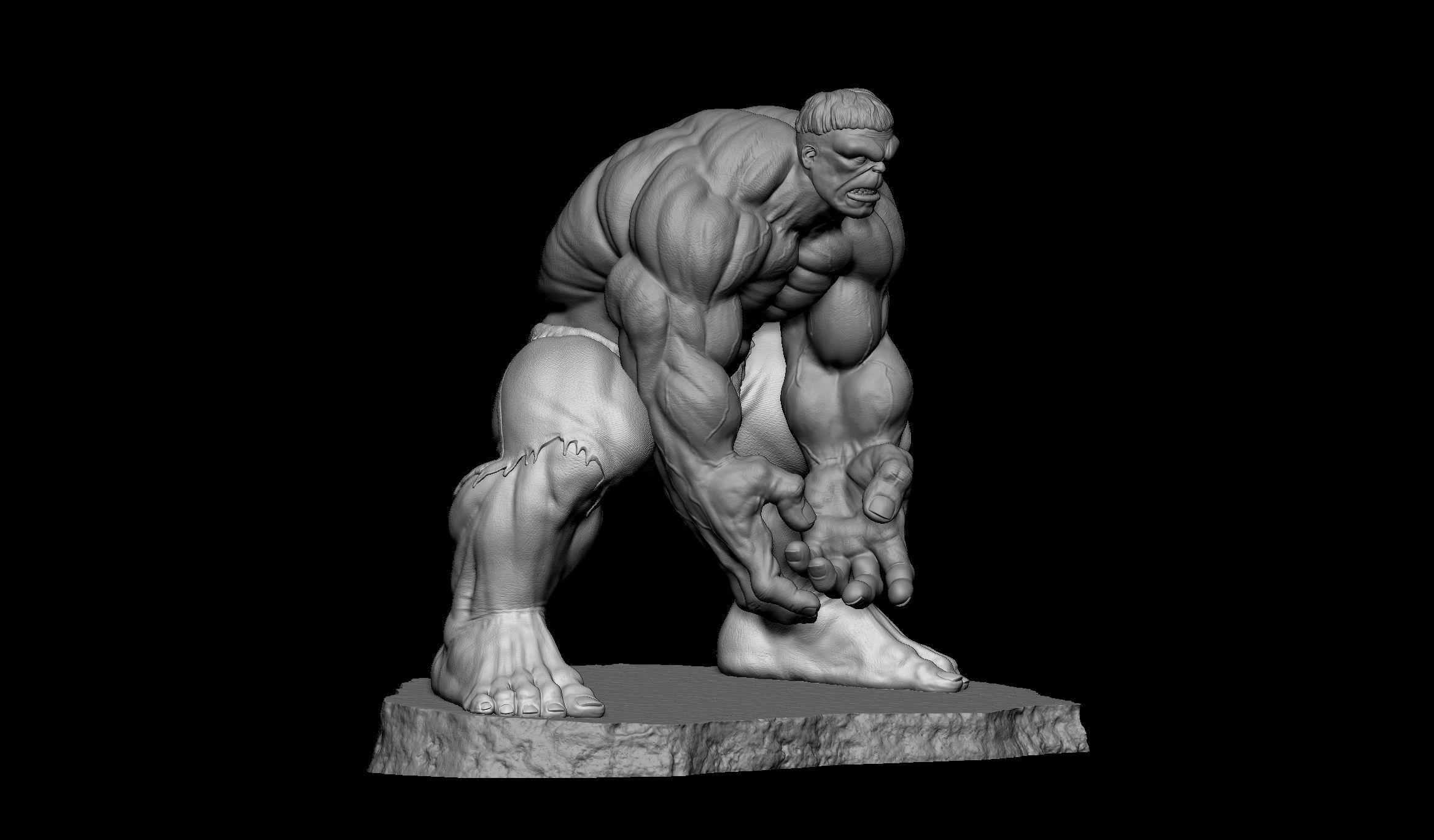 Hulk- 3D print model_8