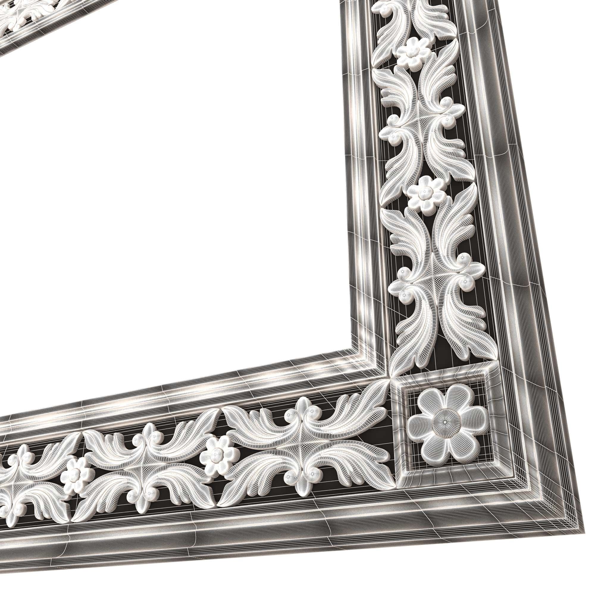 Classic Frame and Mirror Collection 05 Low-poly 3D model_71