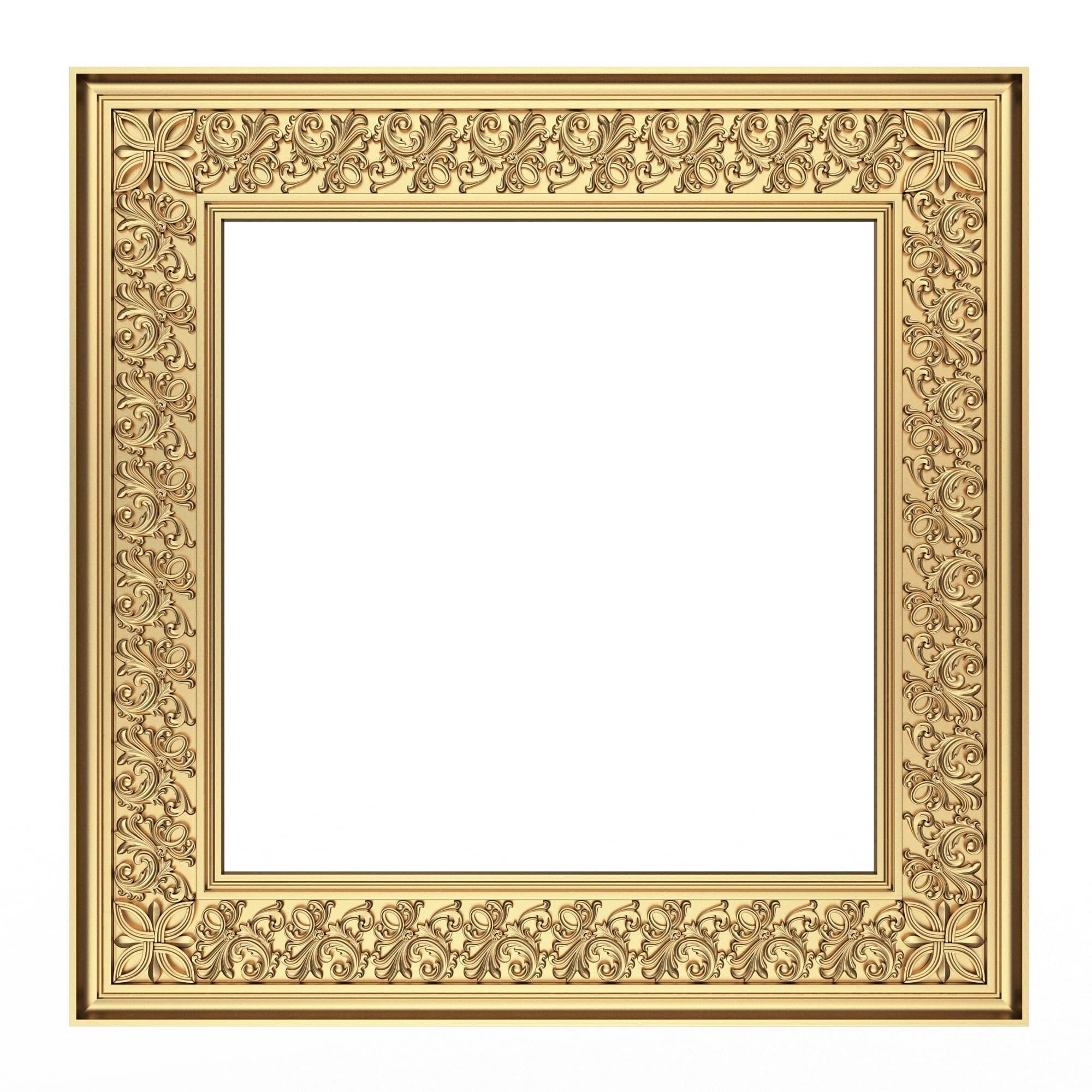Classic Frame and Mirror Collection 05 Low-poly 3D model_24