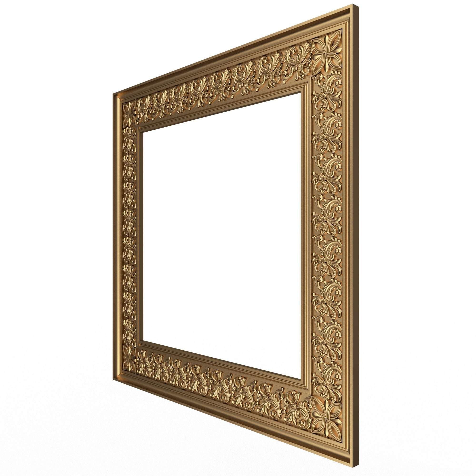 Classic Frame and Mirror Collection 05 Low-poly 3D model_17