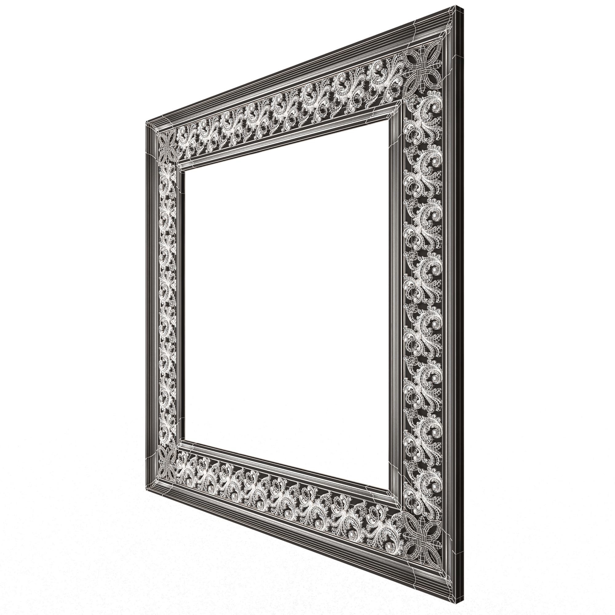 Classic Frame and Mirror Collection 05 Low-poly 3D model_91