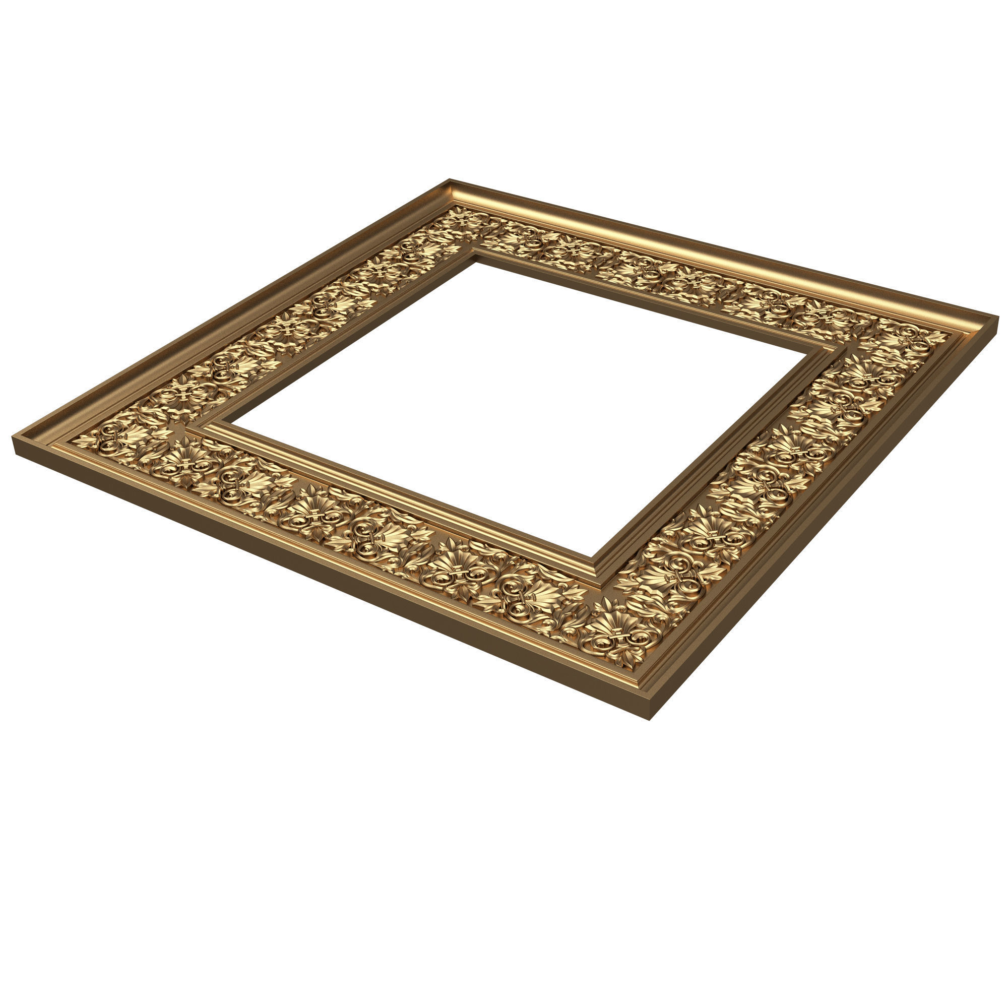 Classic Frame and Mirror Collection 05 Low-poly 3D model_11