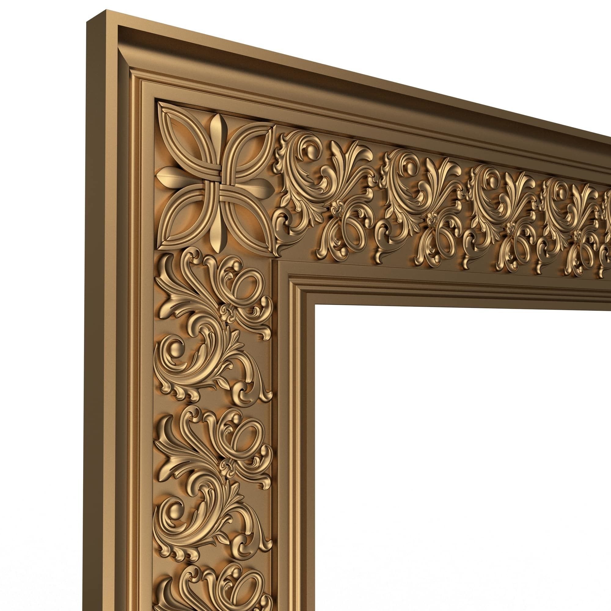 Classic Frame and Mirror Collection 05 Low-poly 3D model_21