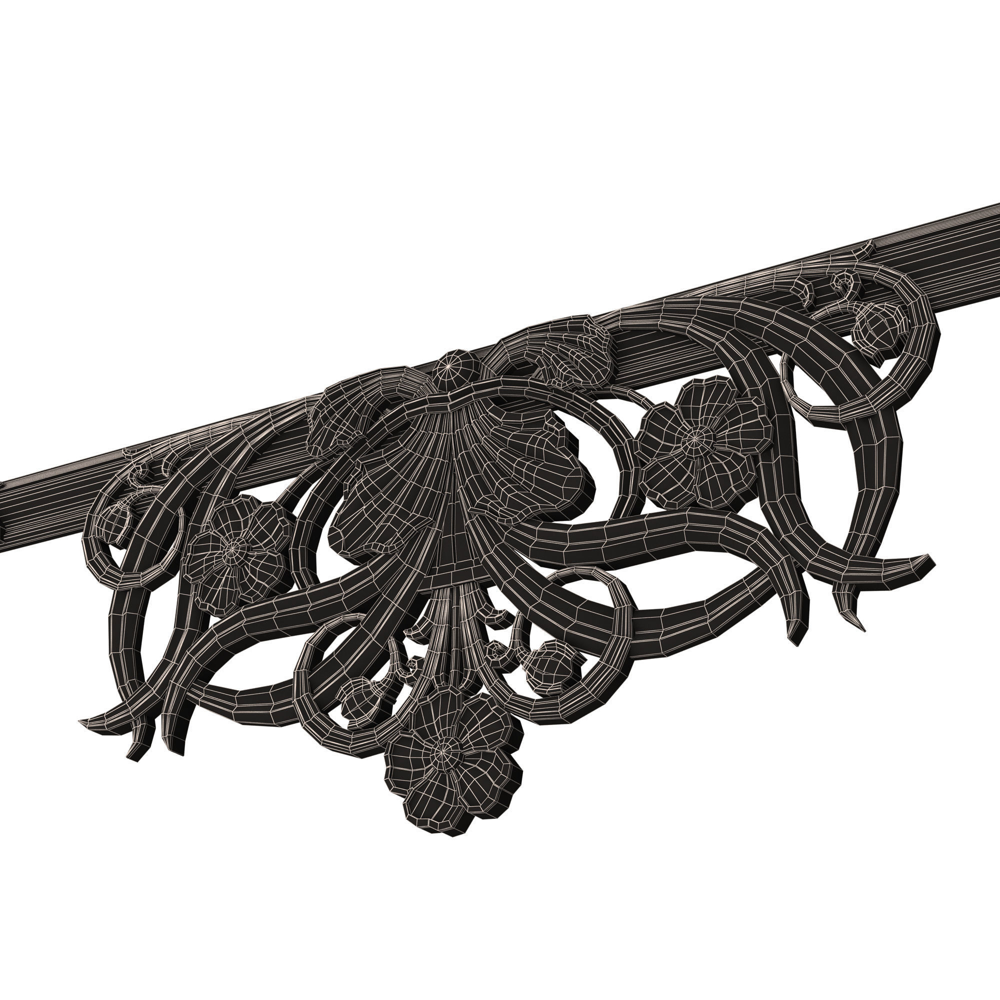 Classic Frame and Mirror Collection 05 Low-poly 3D model_64