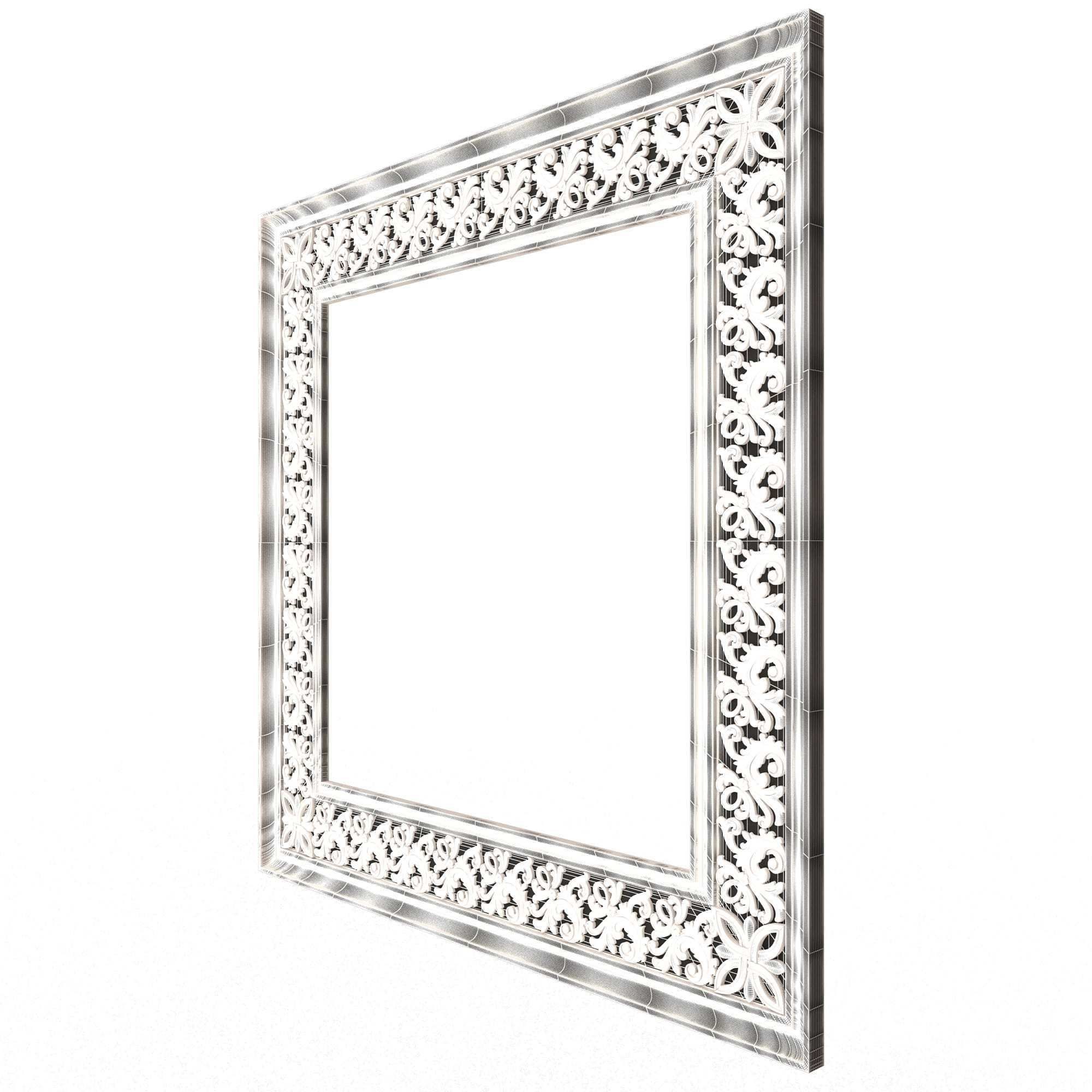 Classic Frame and Mirror Collection 05 Low-poly 3D model_62