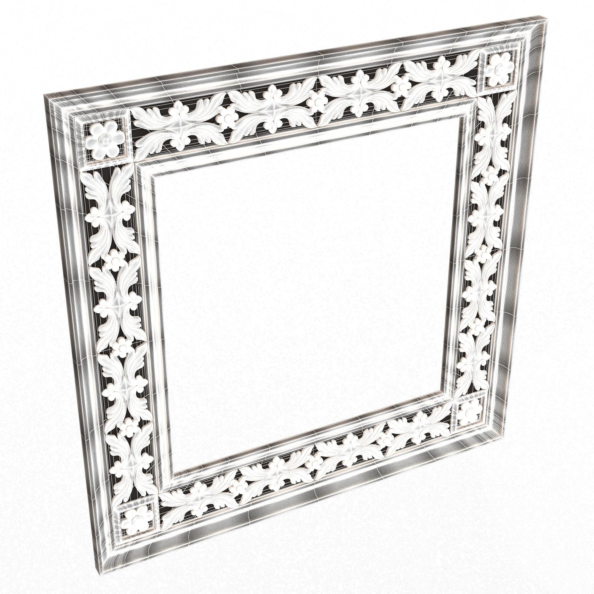 Classic Frame and Mirror Collection 05 Low-poly 3D model_65