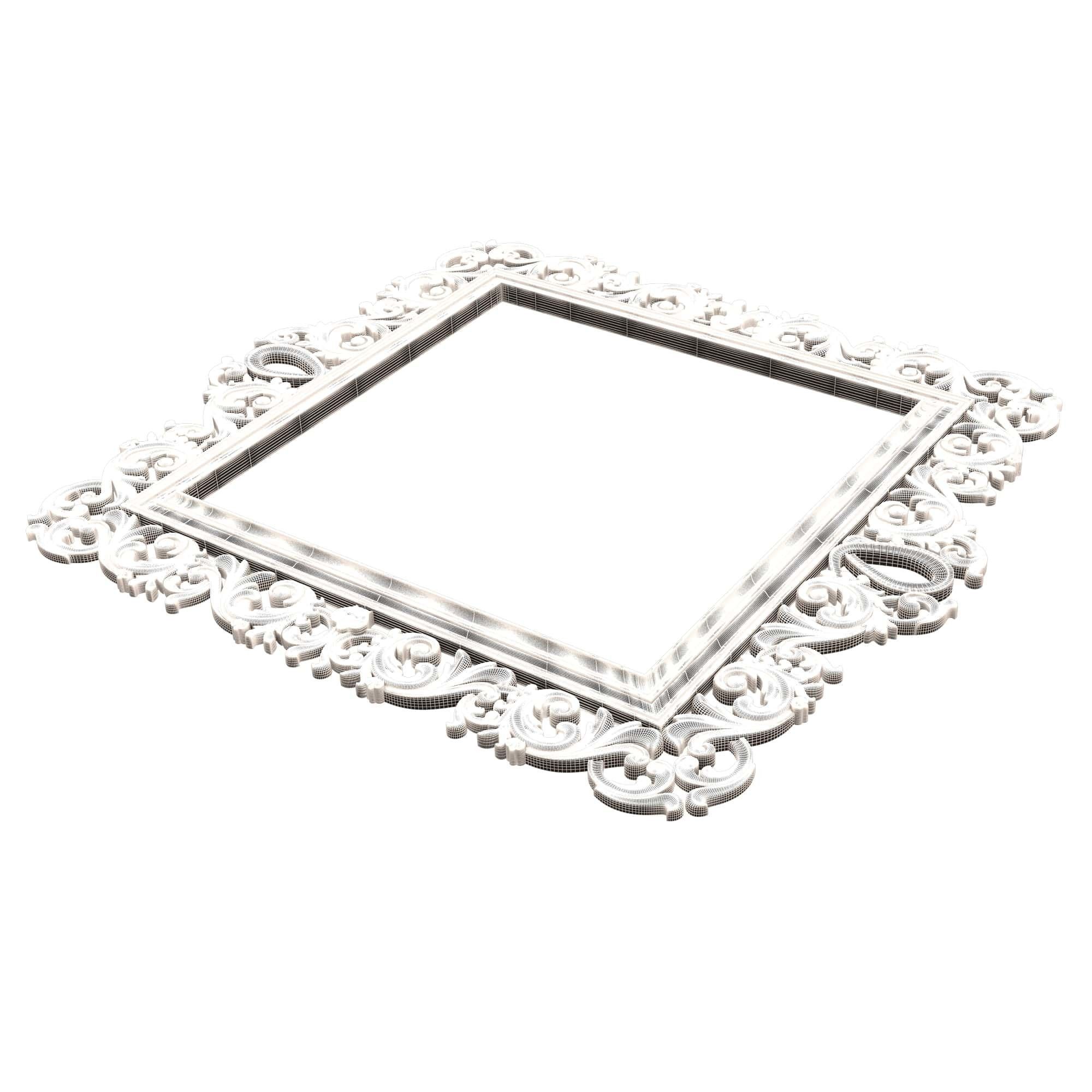 Classic Frame and Mirror Collection 05 Low-poly 3D model_82