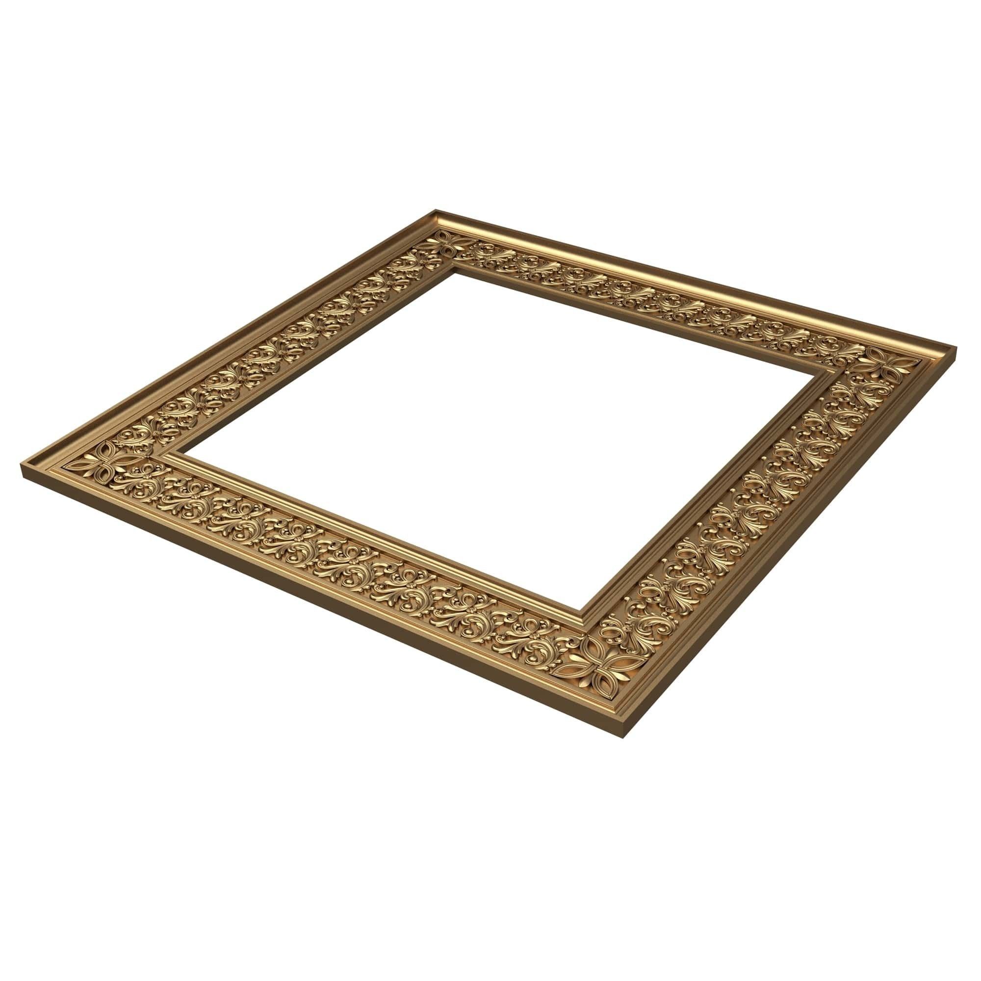 Classic Frame and Mirror Collection 05 Low-poly 3D model_19
