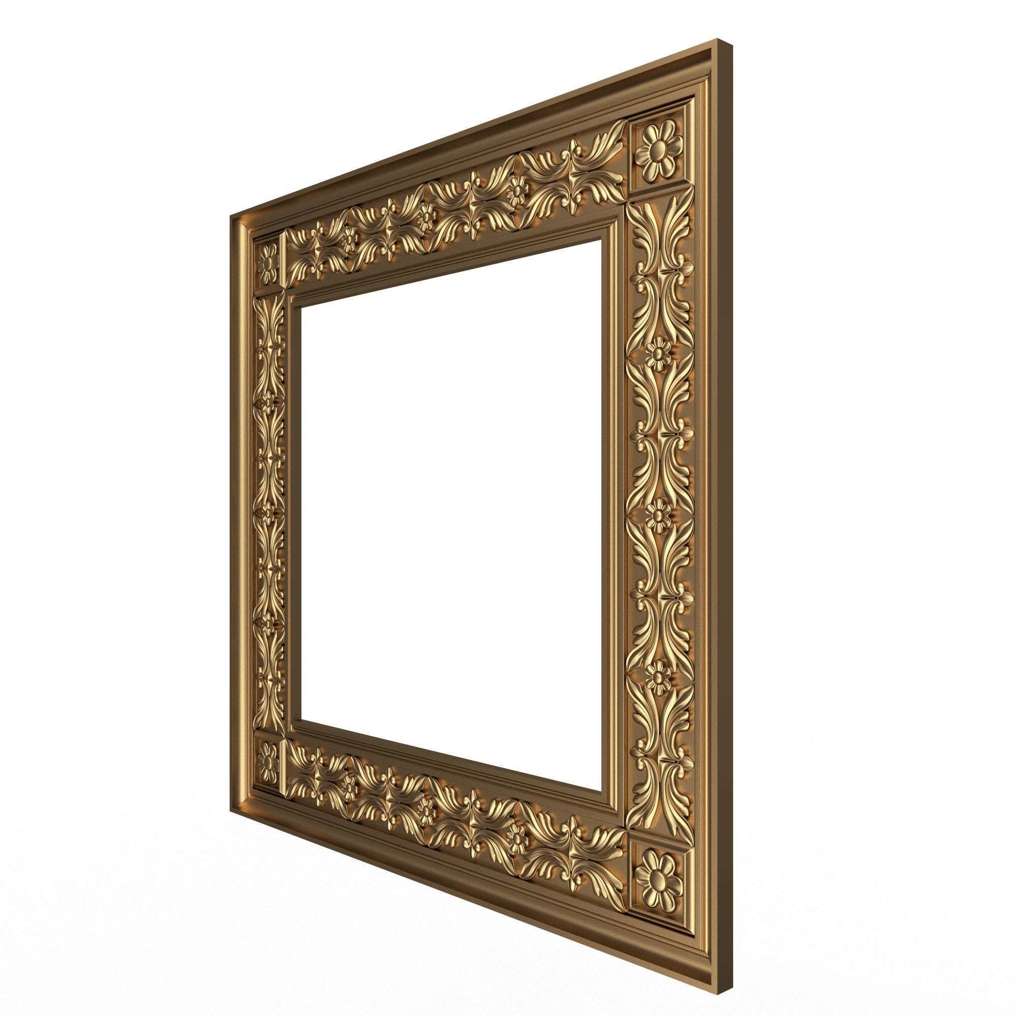 Classic Frame and Mirror Collection 05 Low-poly 3D model_28