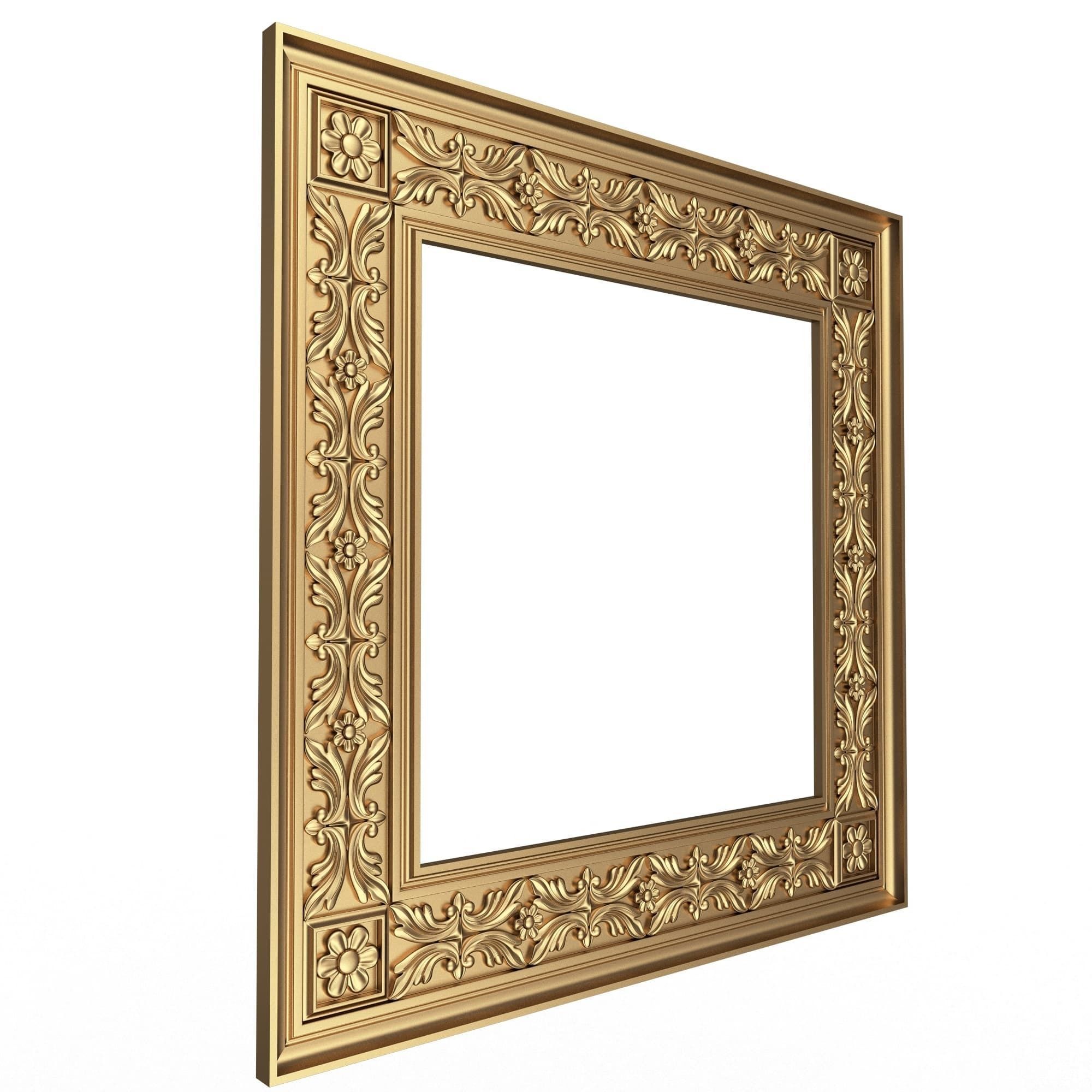 Classic Frame and Mirror Collection 05 Low-poly 3D model_30