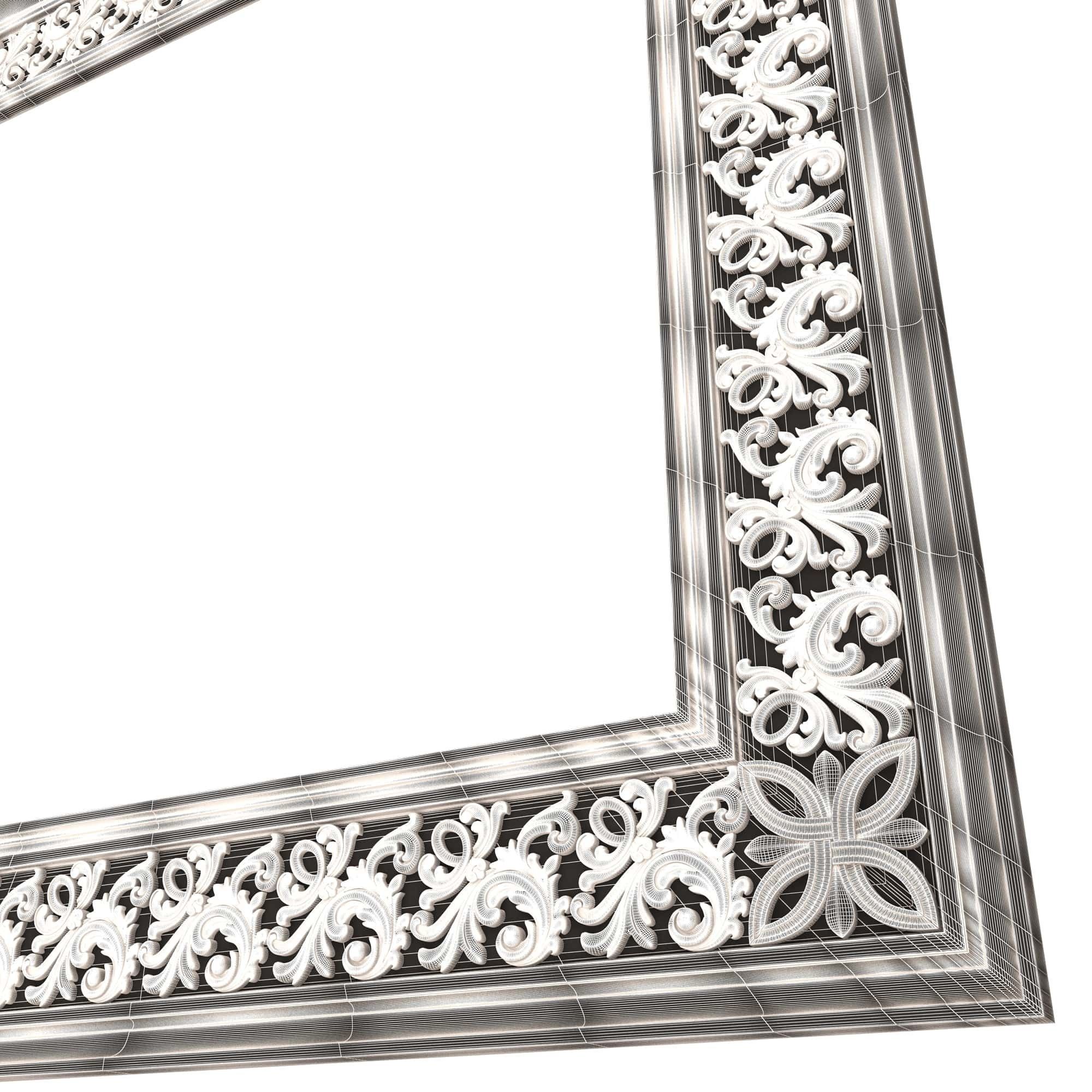 Classic Frame and Mirror Collection 05 Low-poly 3D model_58