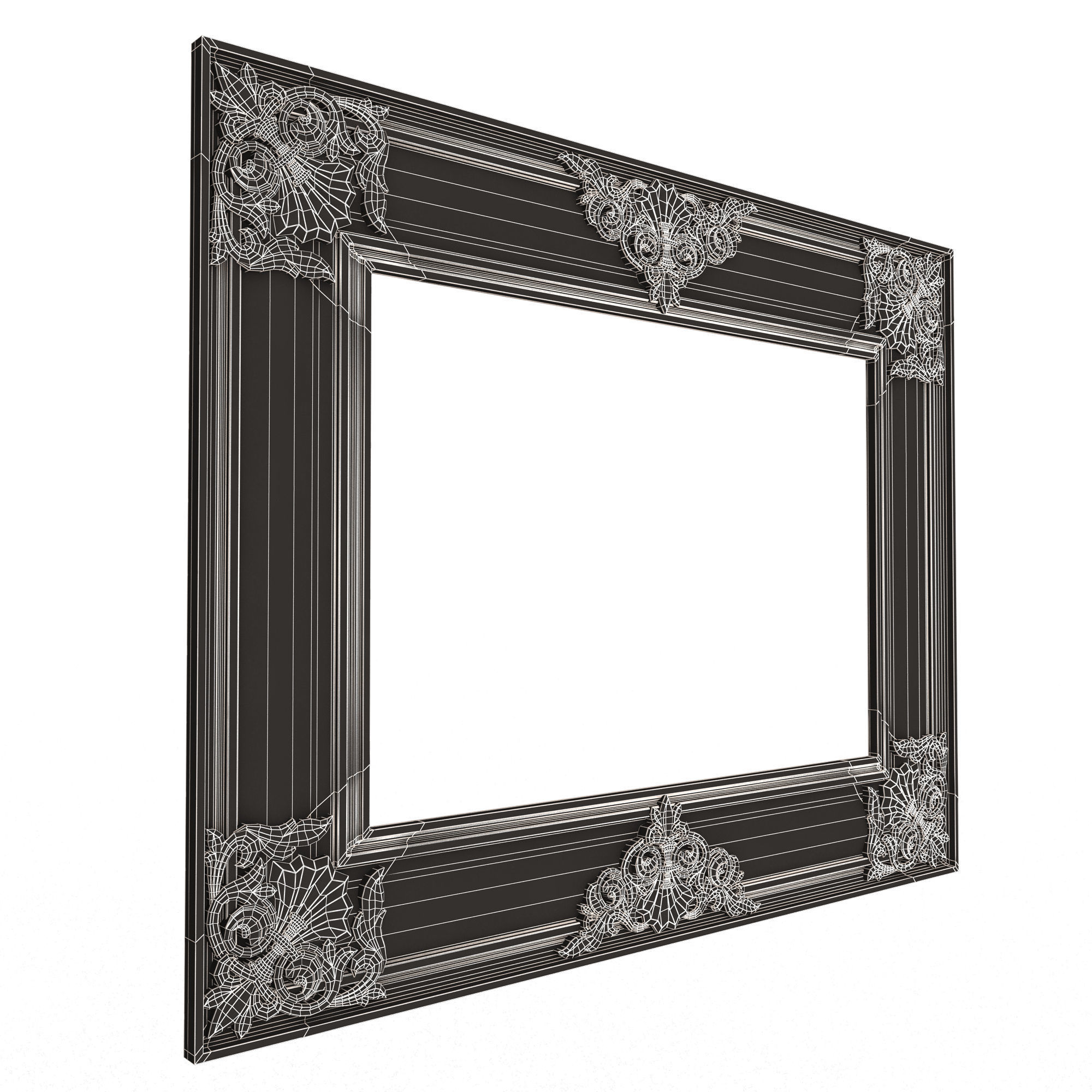 Classic Frame and Mirror Collection 05 Low-poly 3D model_72
