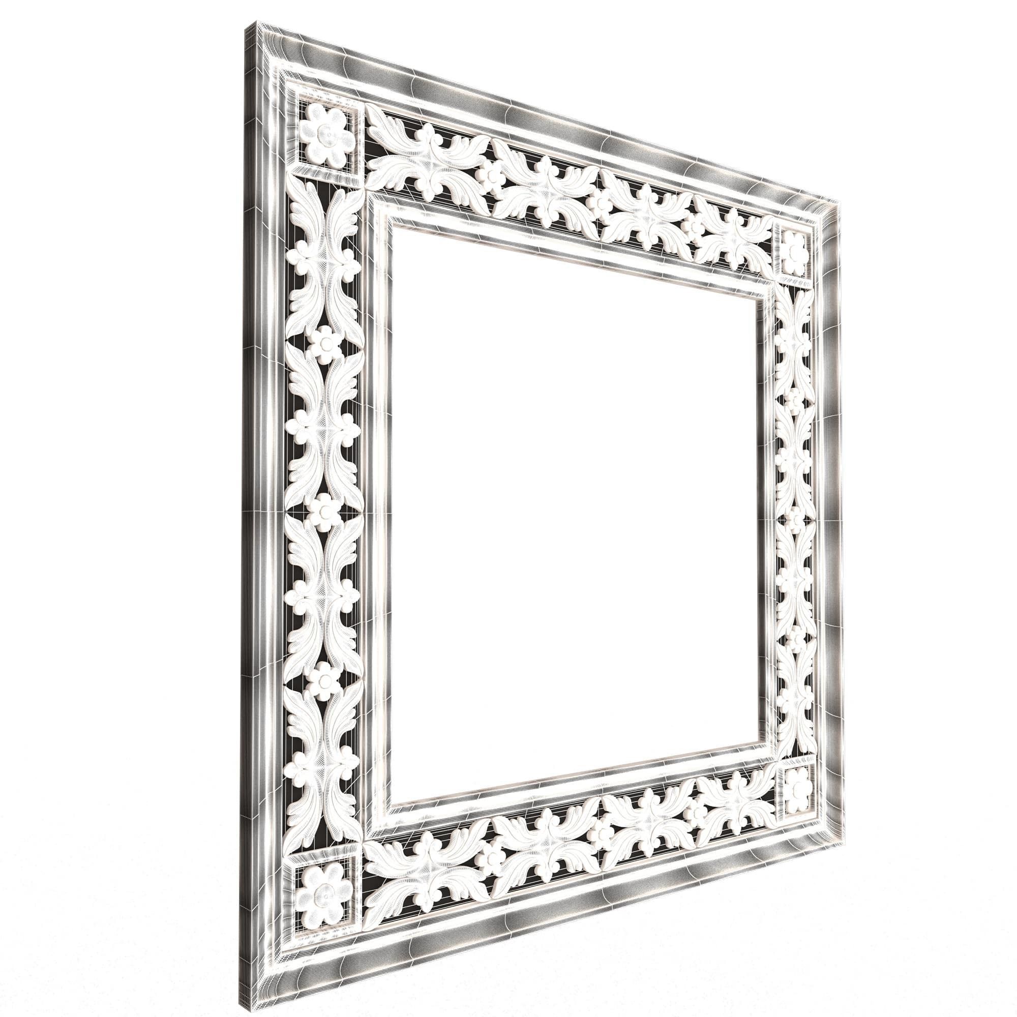 Classic Frame and Mirror Collection 05 Low-poly 3D model_84