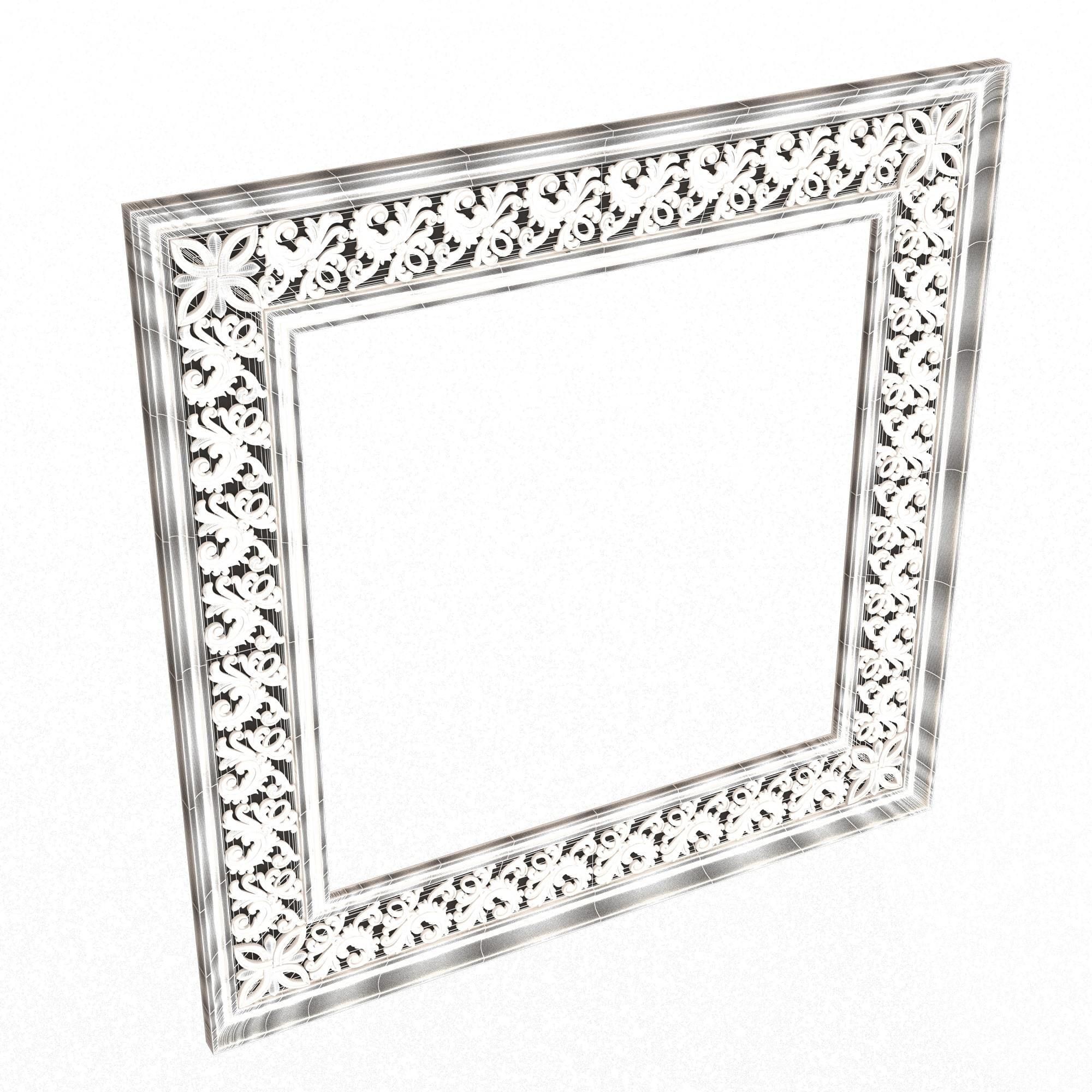 Classic Frame and Mirror Collection 05 Low-poly 3D model_56