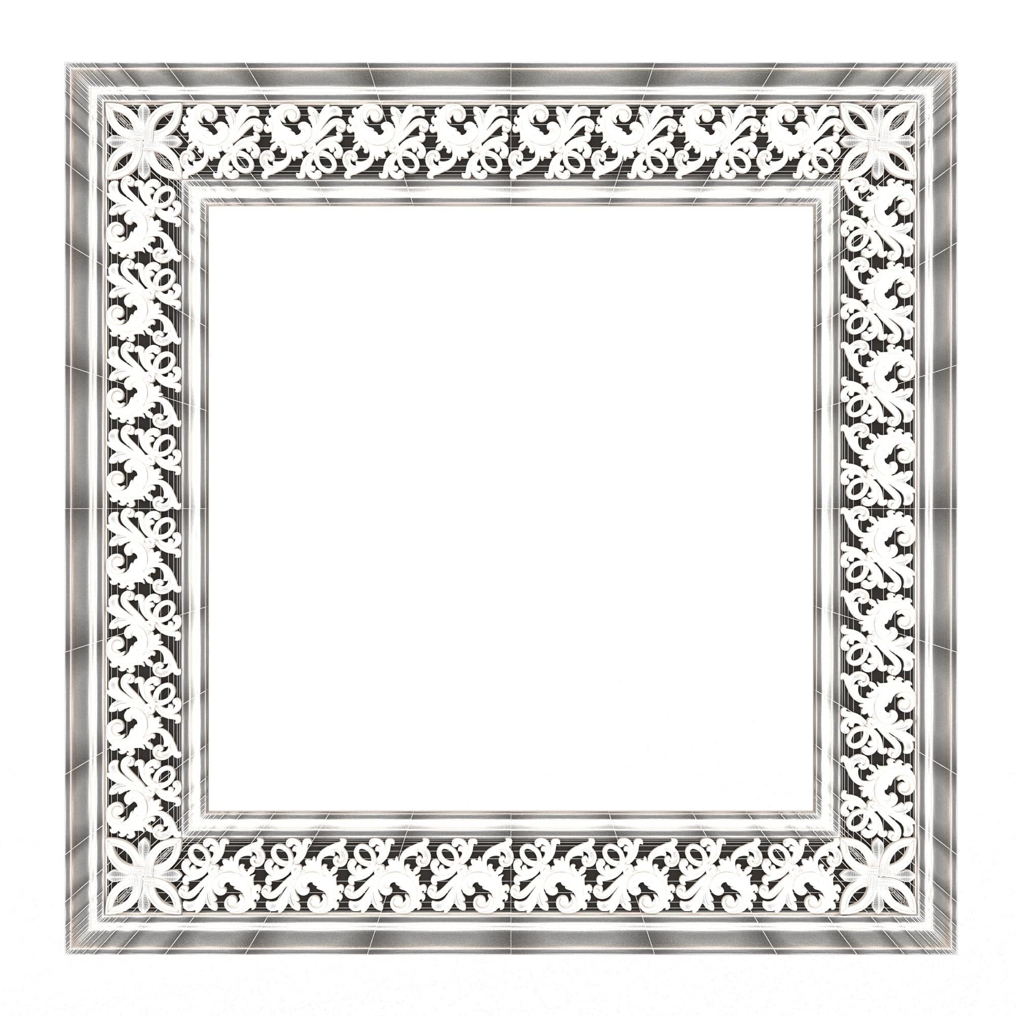 Classic Frame and Mirror Collection 05 Low-poly 3D model_54