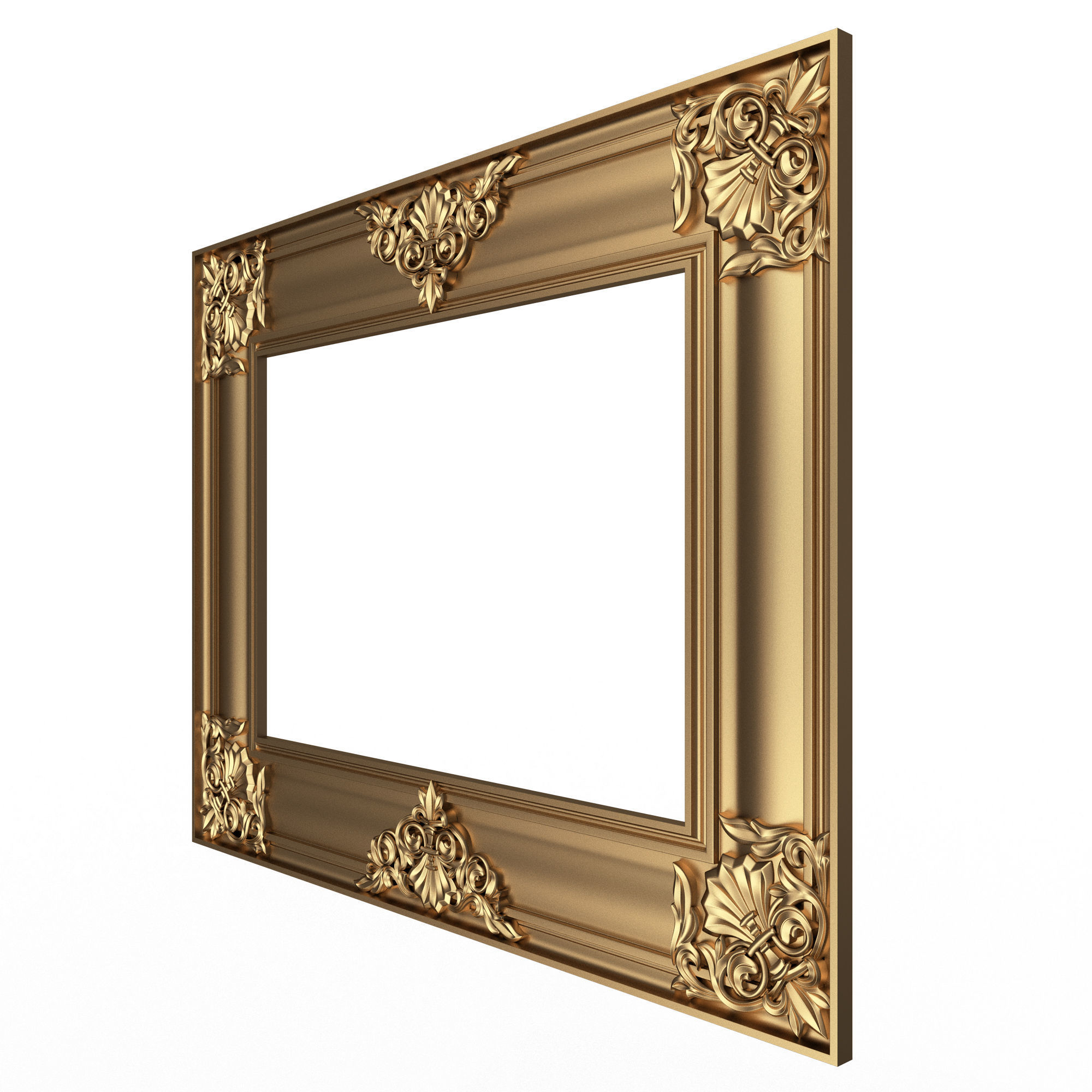 Classic Frame and Mirror Collection 05 Low-poly 3D model_20