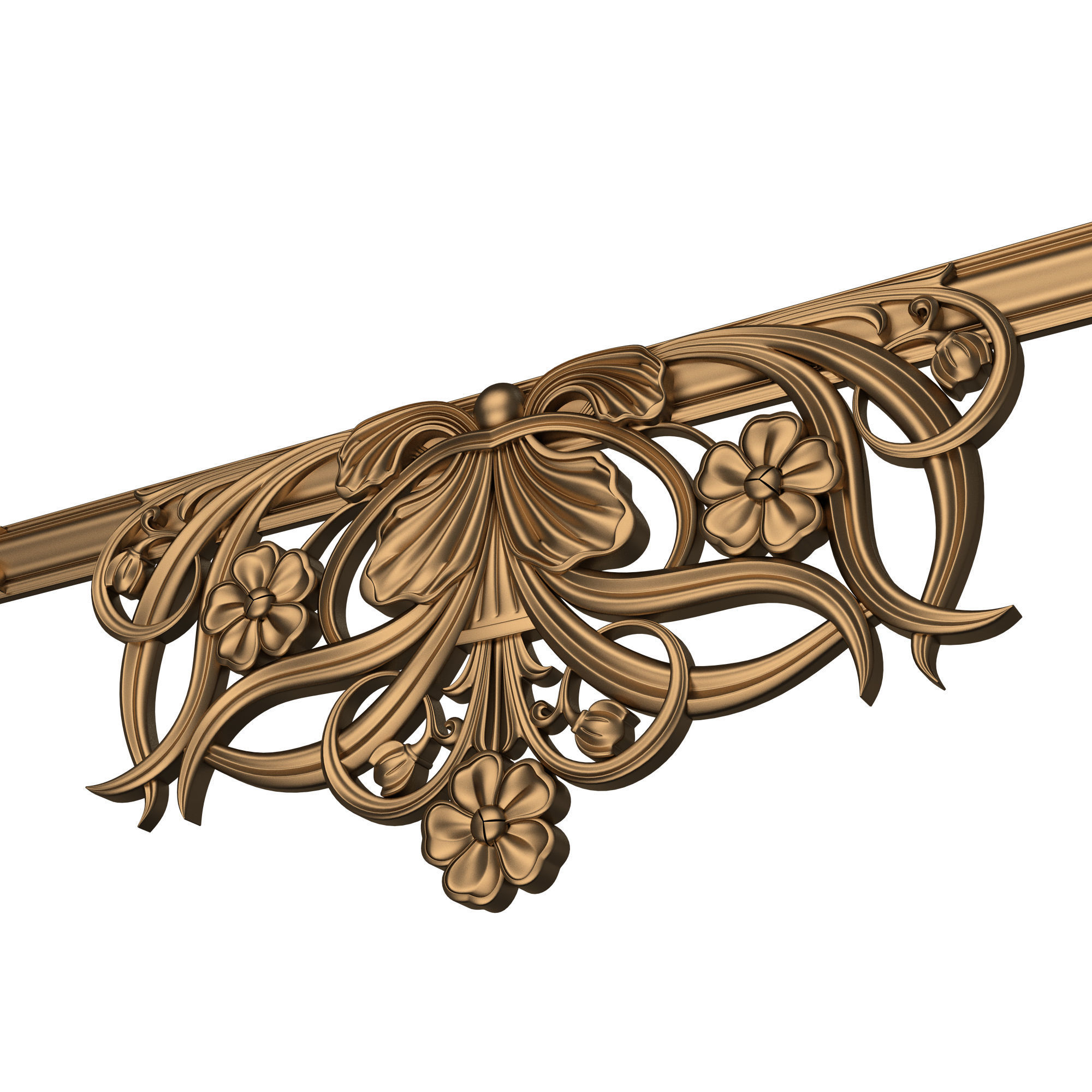 Classic Frame and Mirror Collection 05 Low-poly 3D model_34