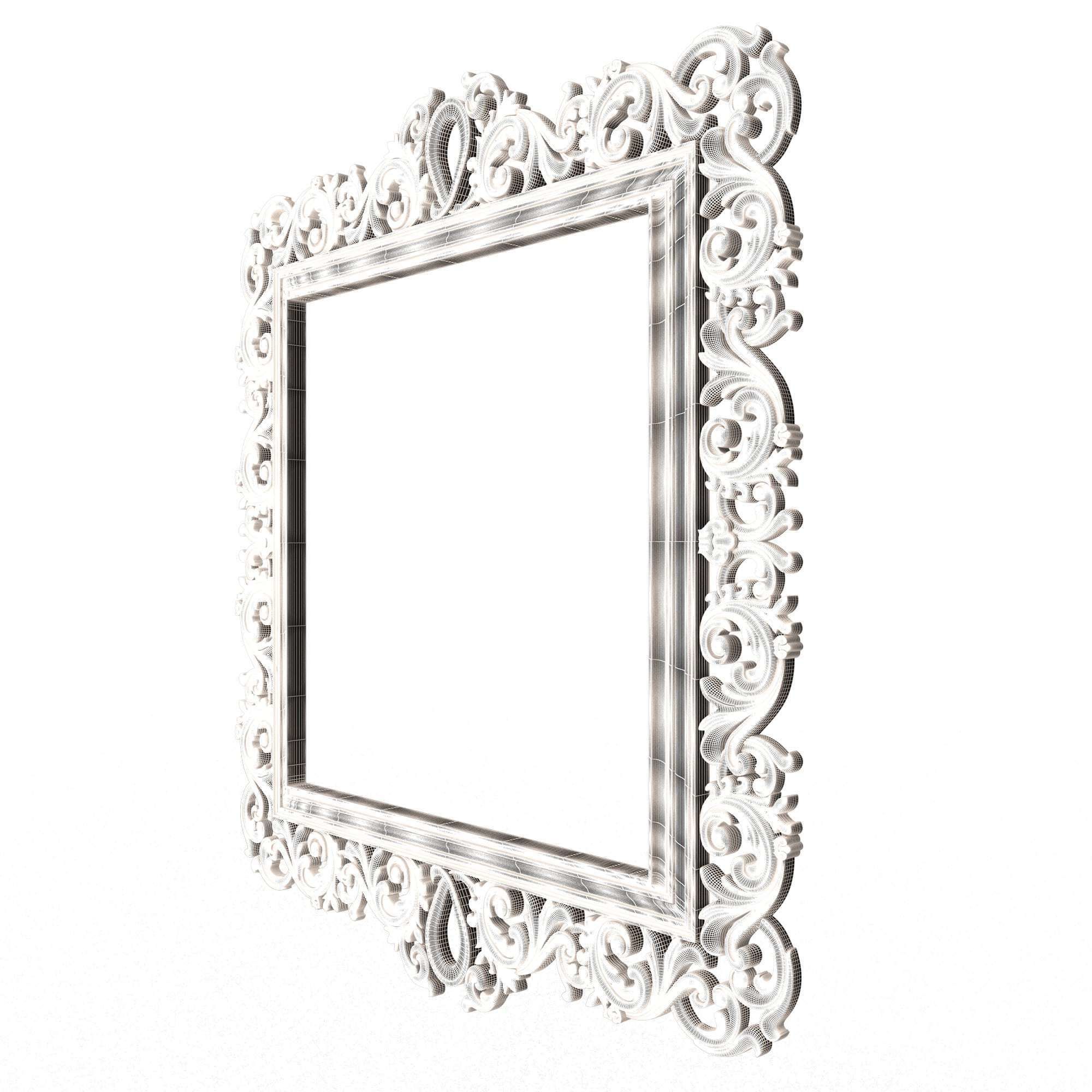 Classic Frame and Mirror Collection 05 Low-poly 3D model_66