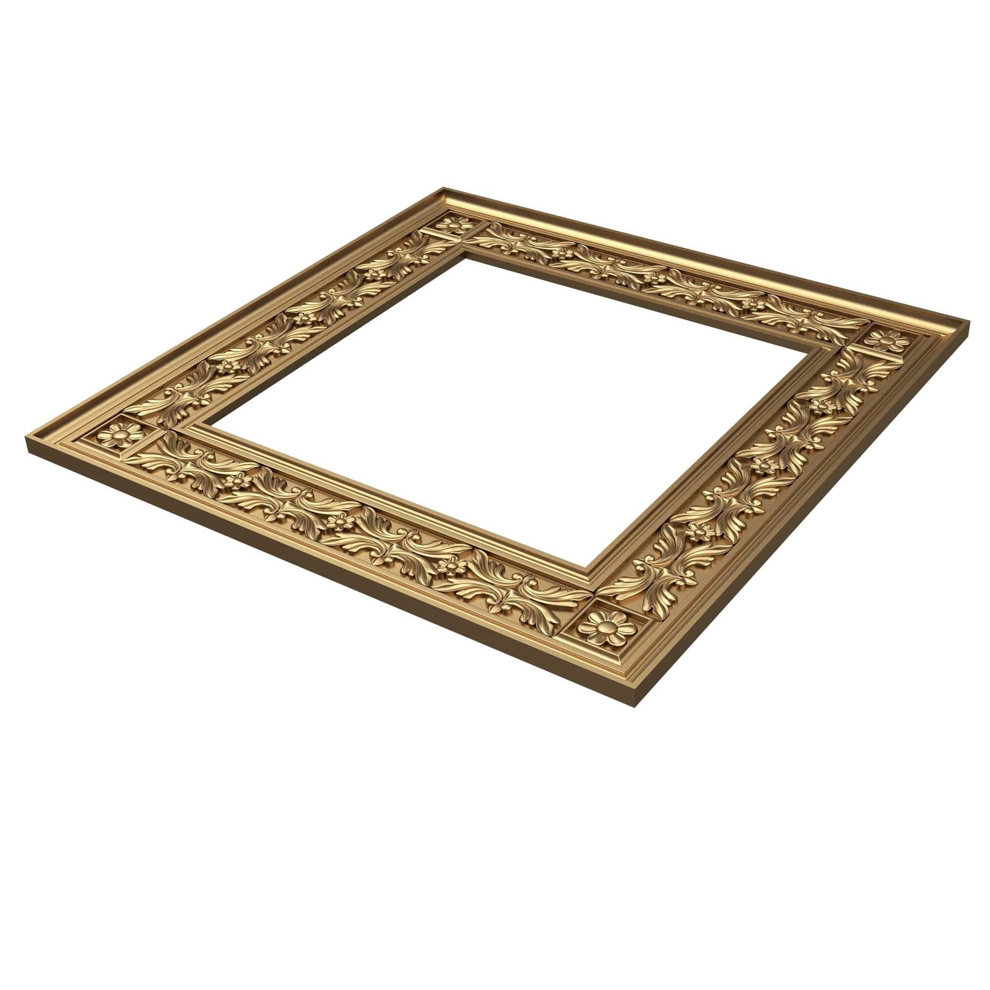Classic Frame and Mirror Collection 05 Low-poly 3D model_32