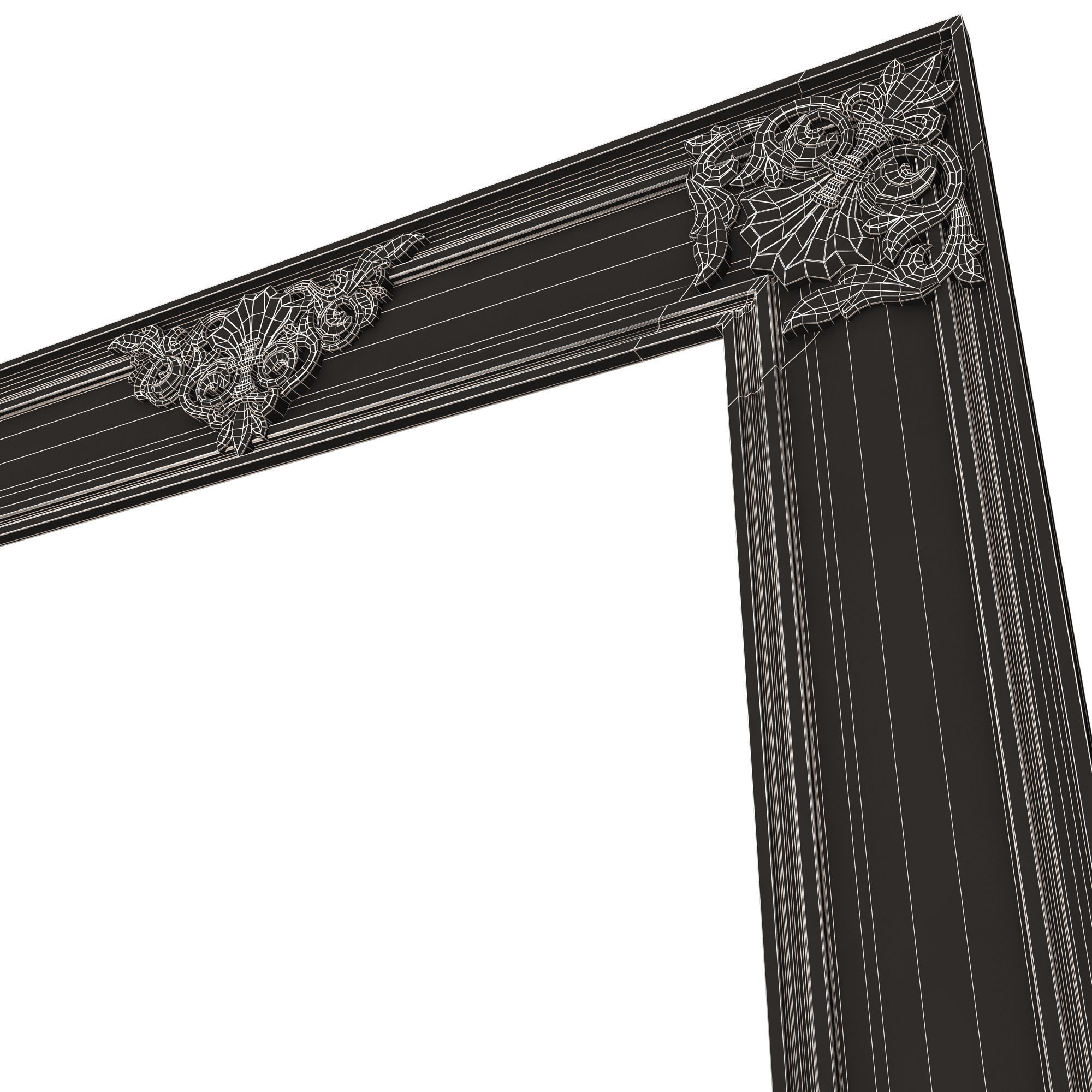 Classic Frame and Mirror Collection 05 Low-poly 3D model_83