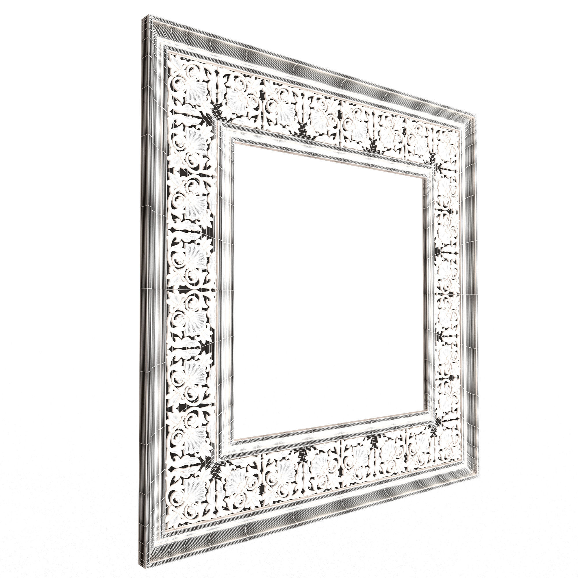 Classic Frame and Mirror Collection 05 Low-poly 3D model_46