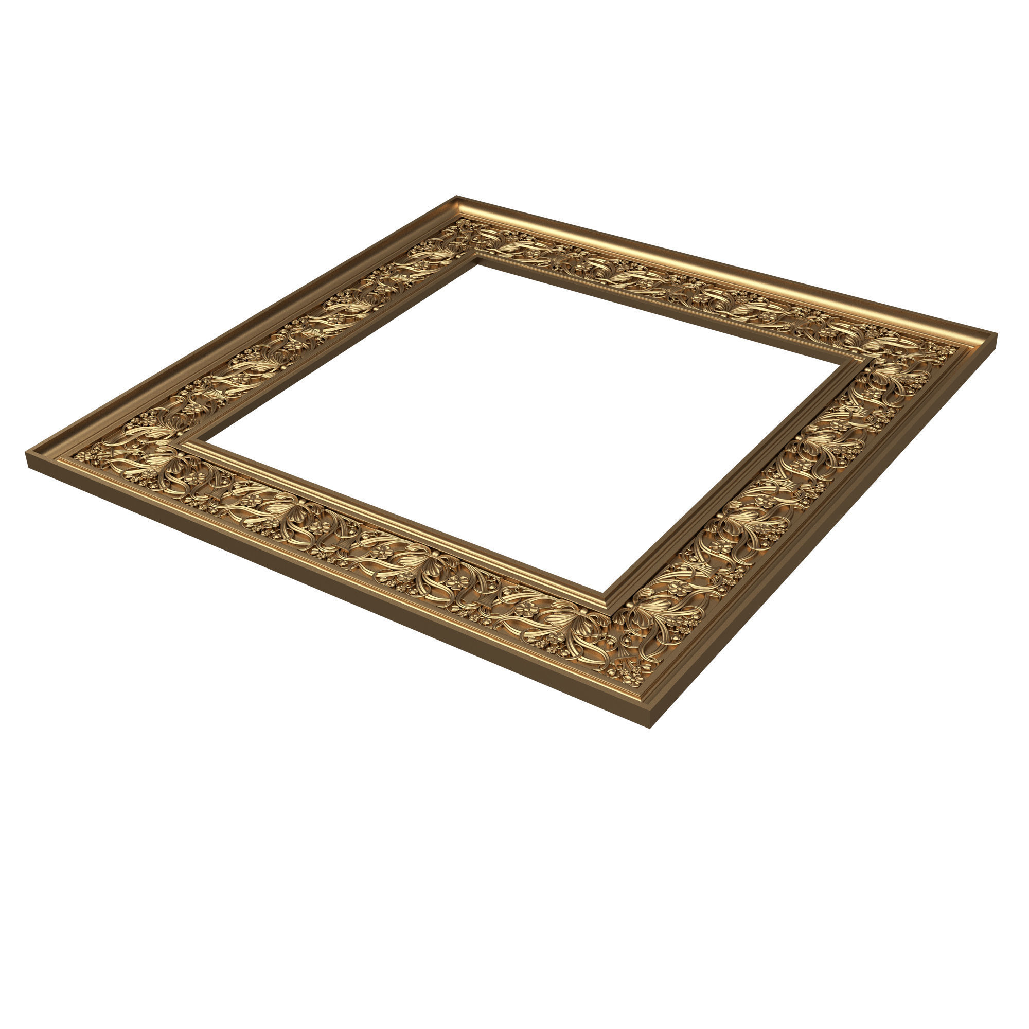 Classic Frame and Mirror Collection 05 Low-poly 3D model_13