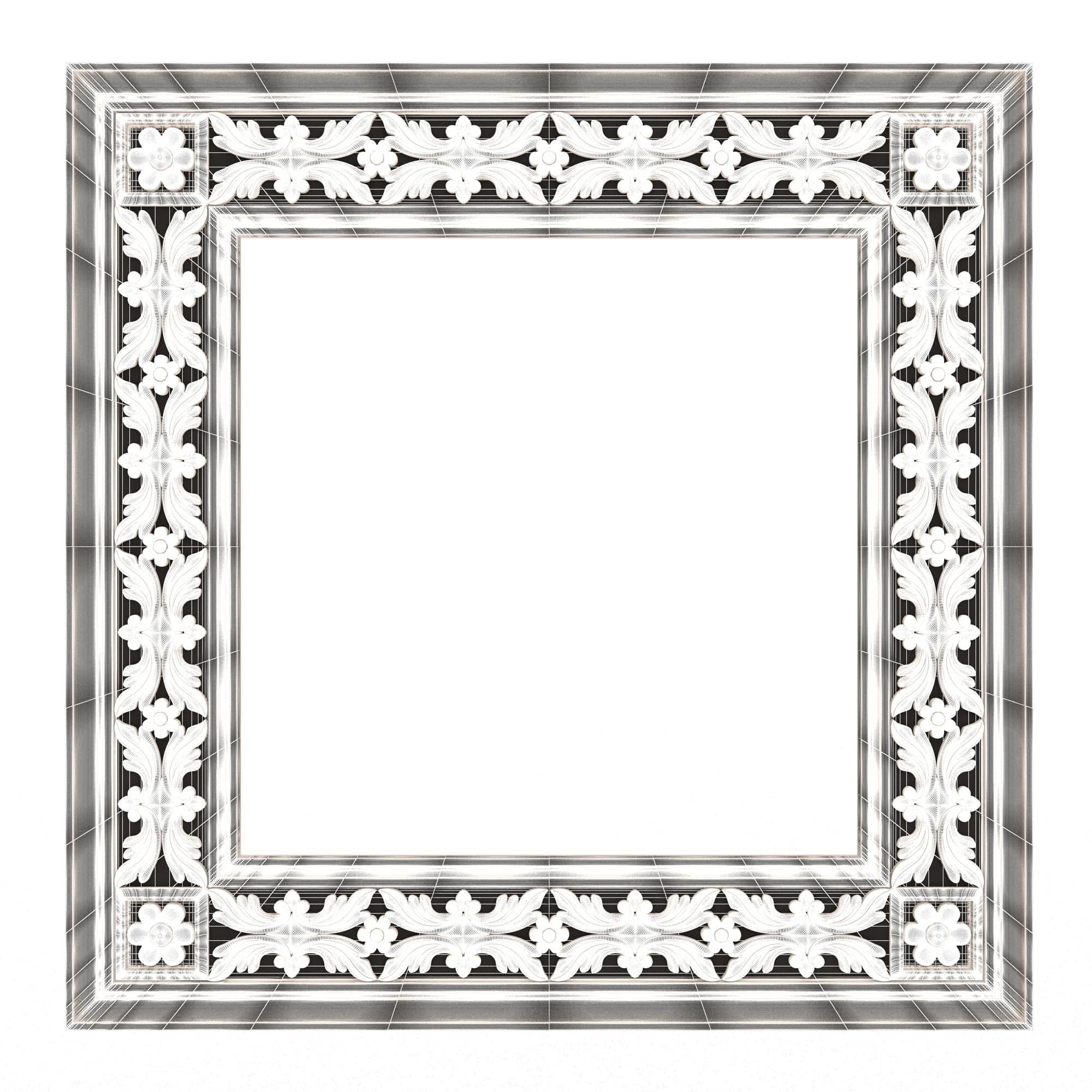 Classic Frame and Mirror Collection 05 Low-poly 3D model_67