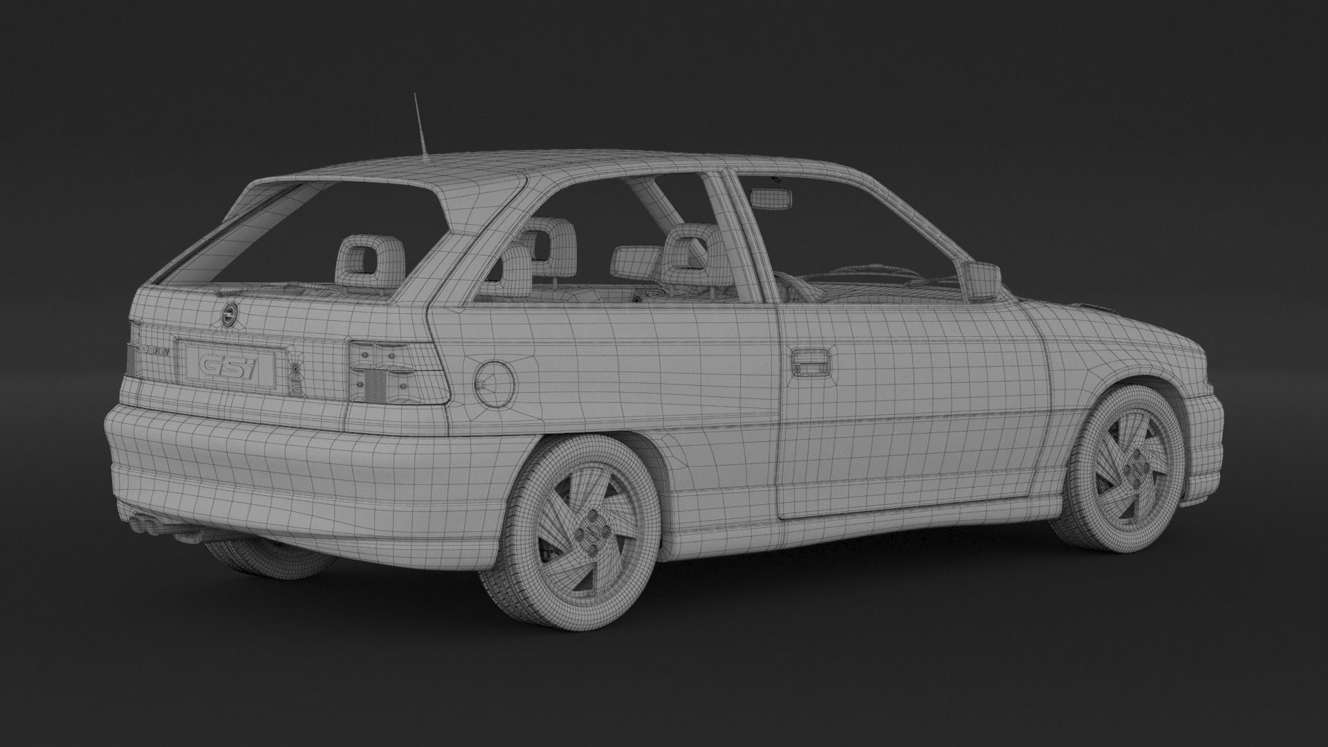Opel Astra GSI 3D model_8